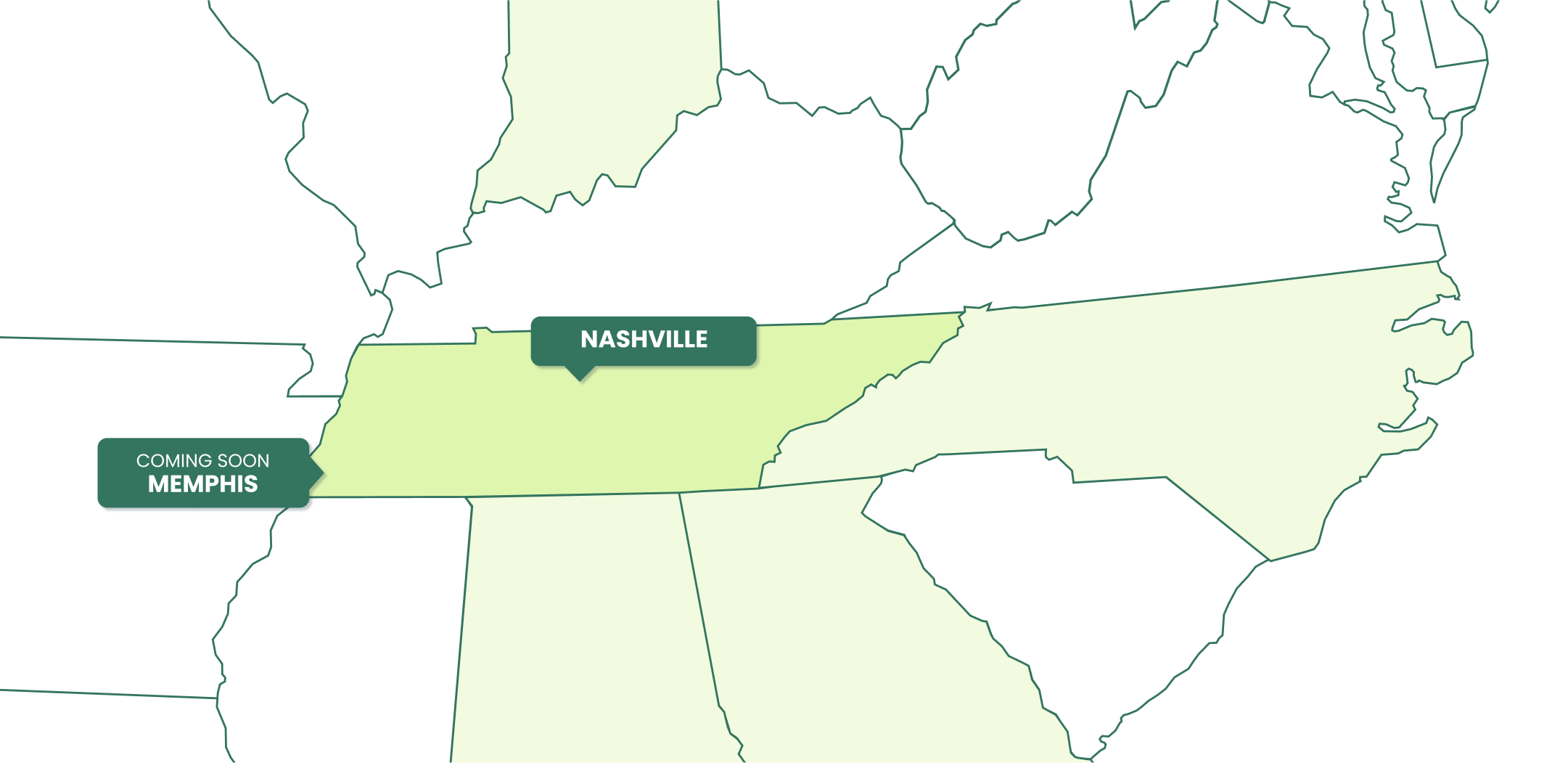 Tennessee state map 5/2022