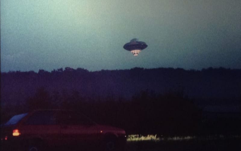 The UFO flown over London as a prank