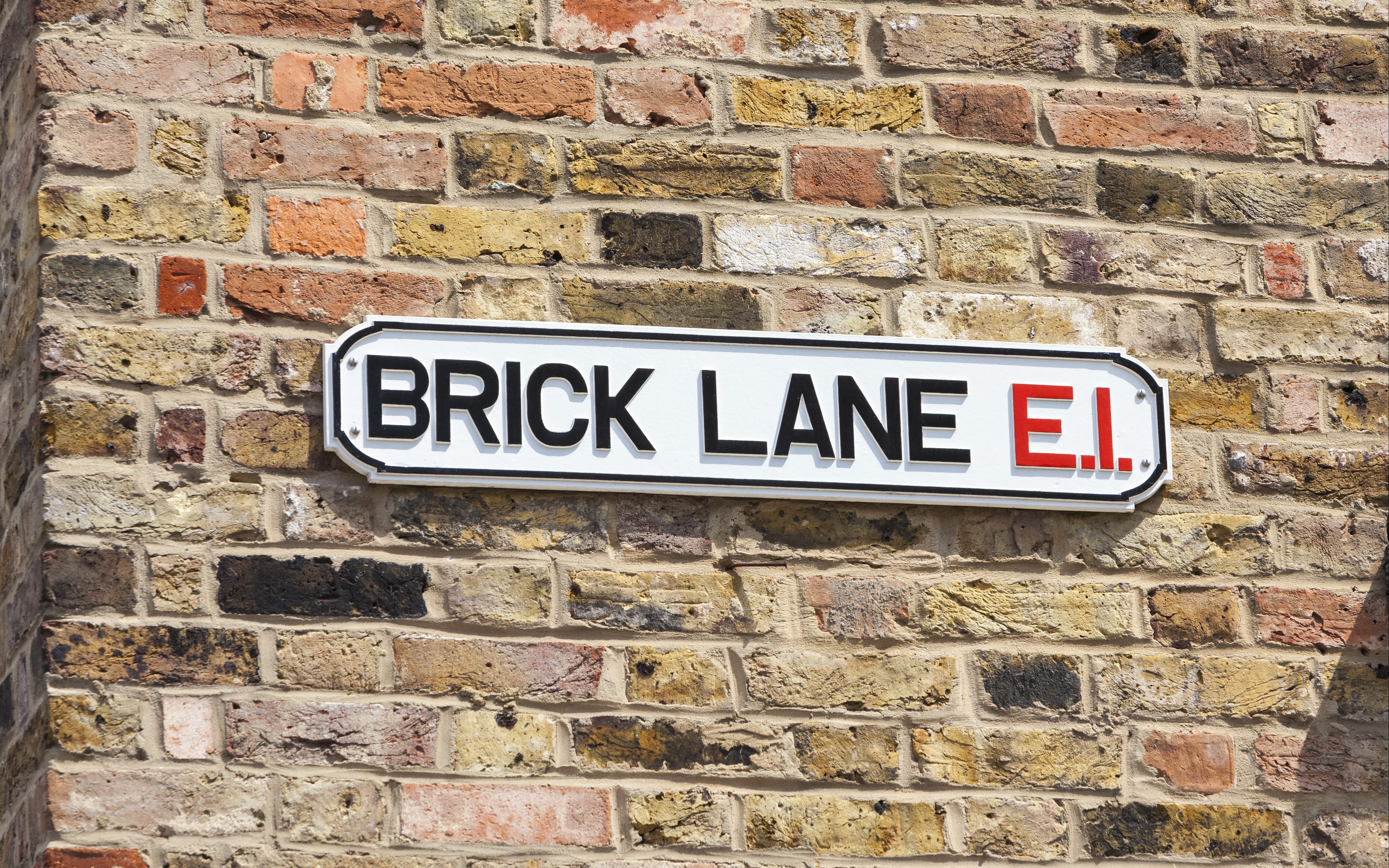 An image of a Brick Lane street sign