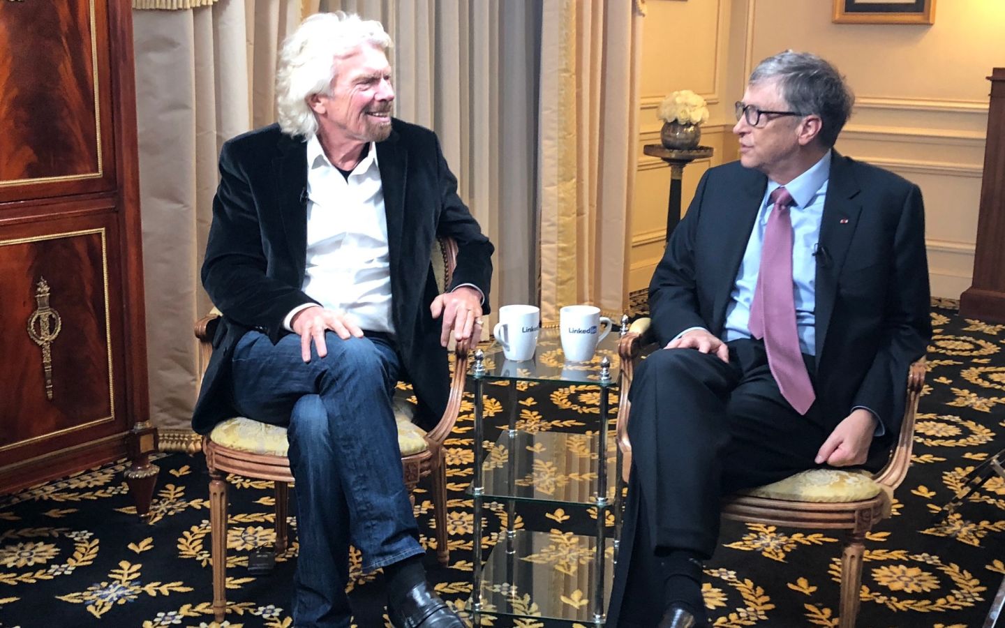 Richard Branson with Bill Gates