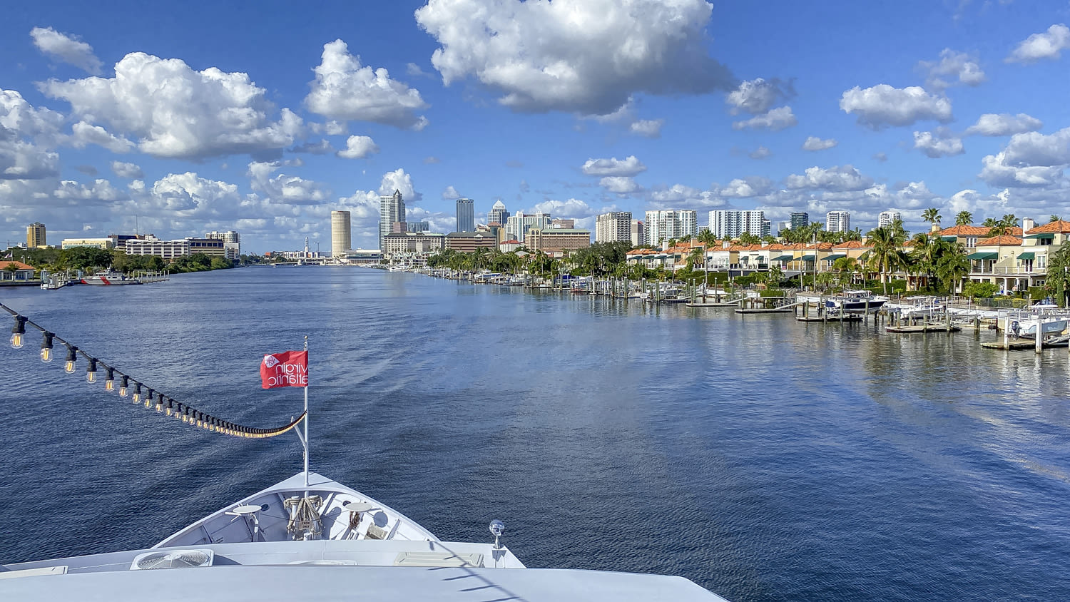 A view from a boat in Tampa