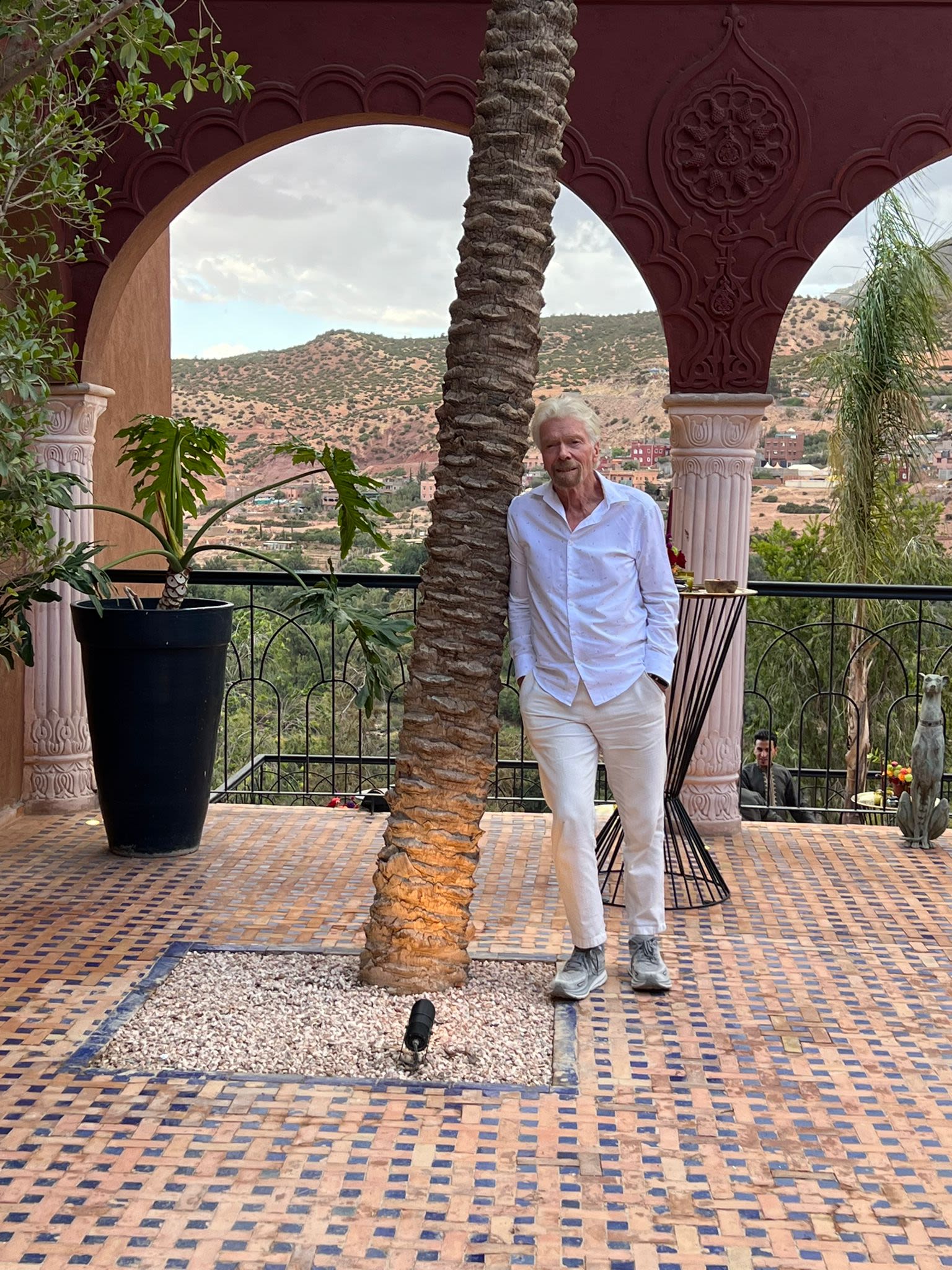 Richard Branson at Kasbah Tamadot 