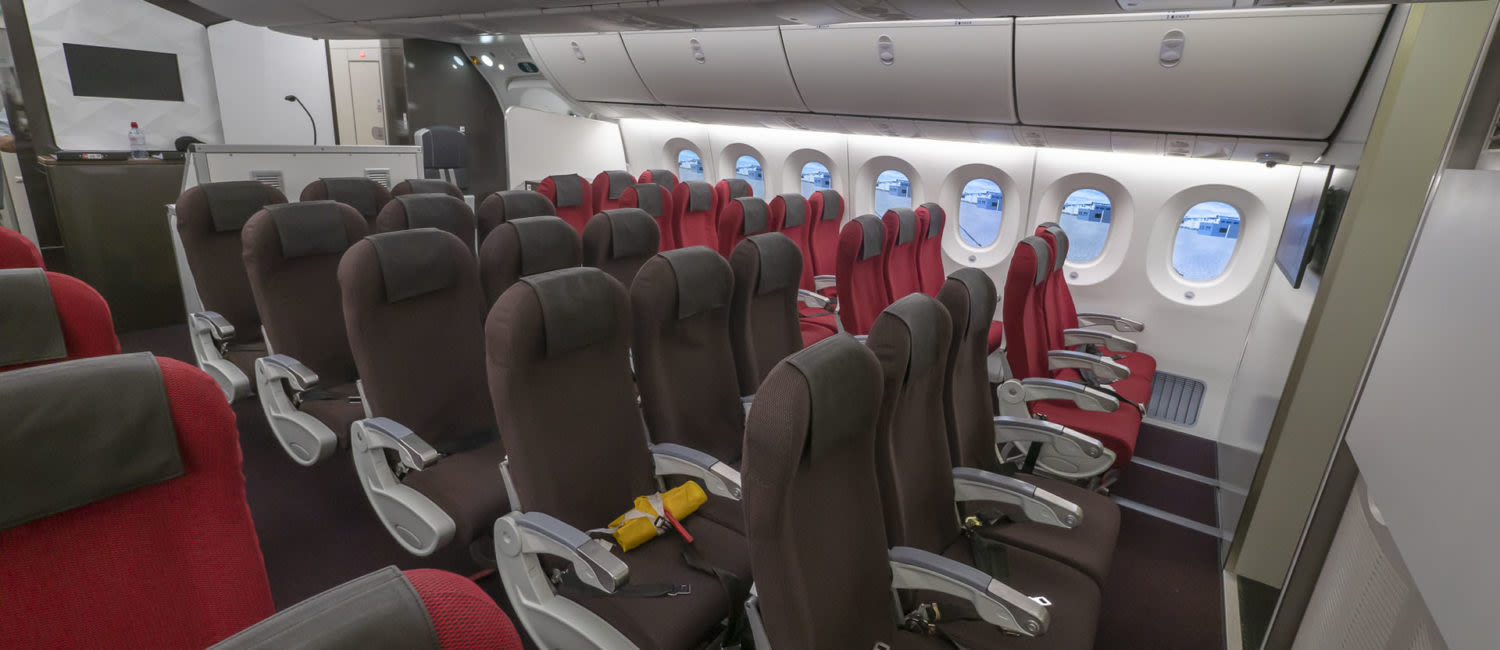 Virgin Atlantic cabin interior 