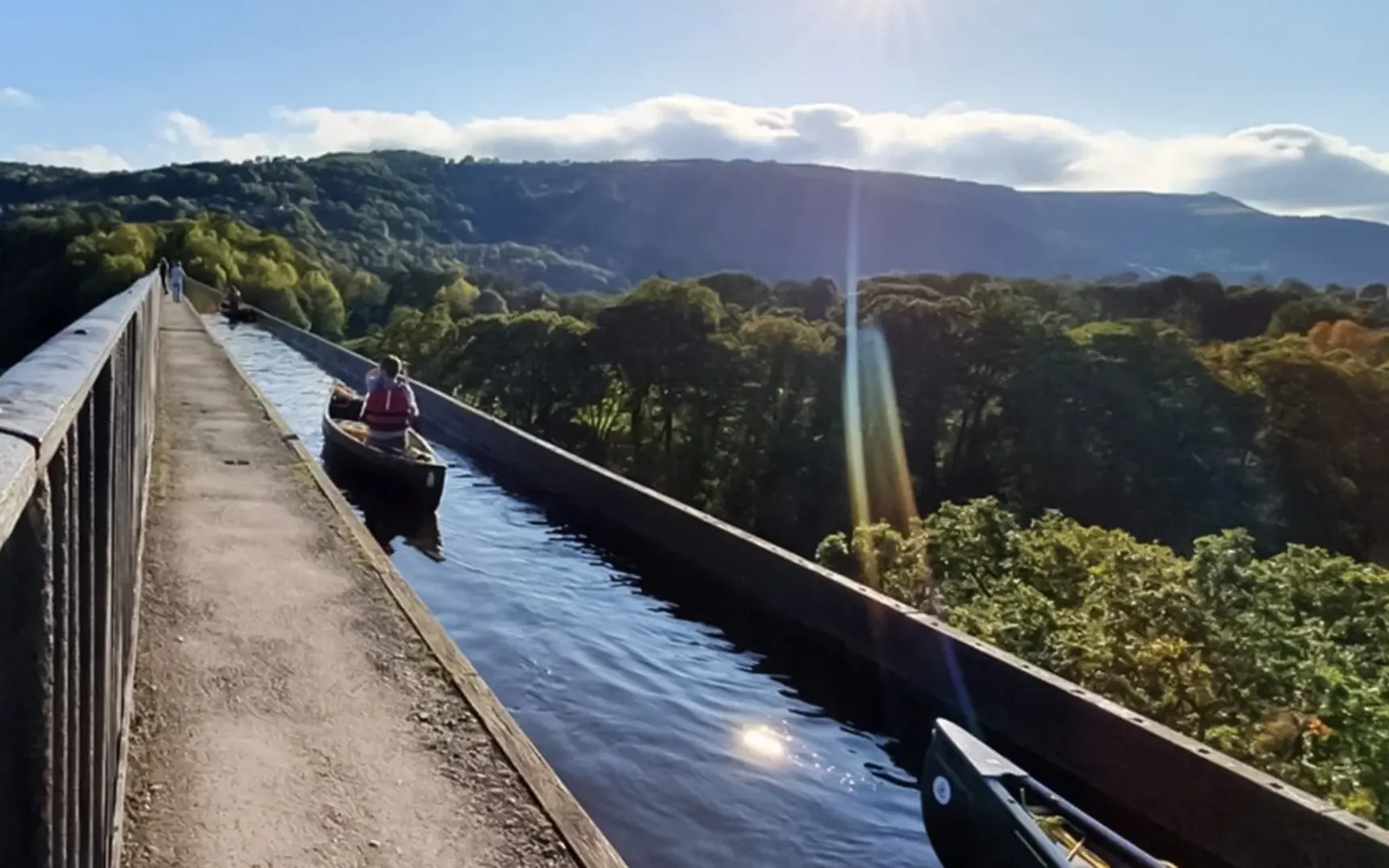 An image of someone canoeing in North Wales