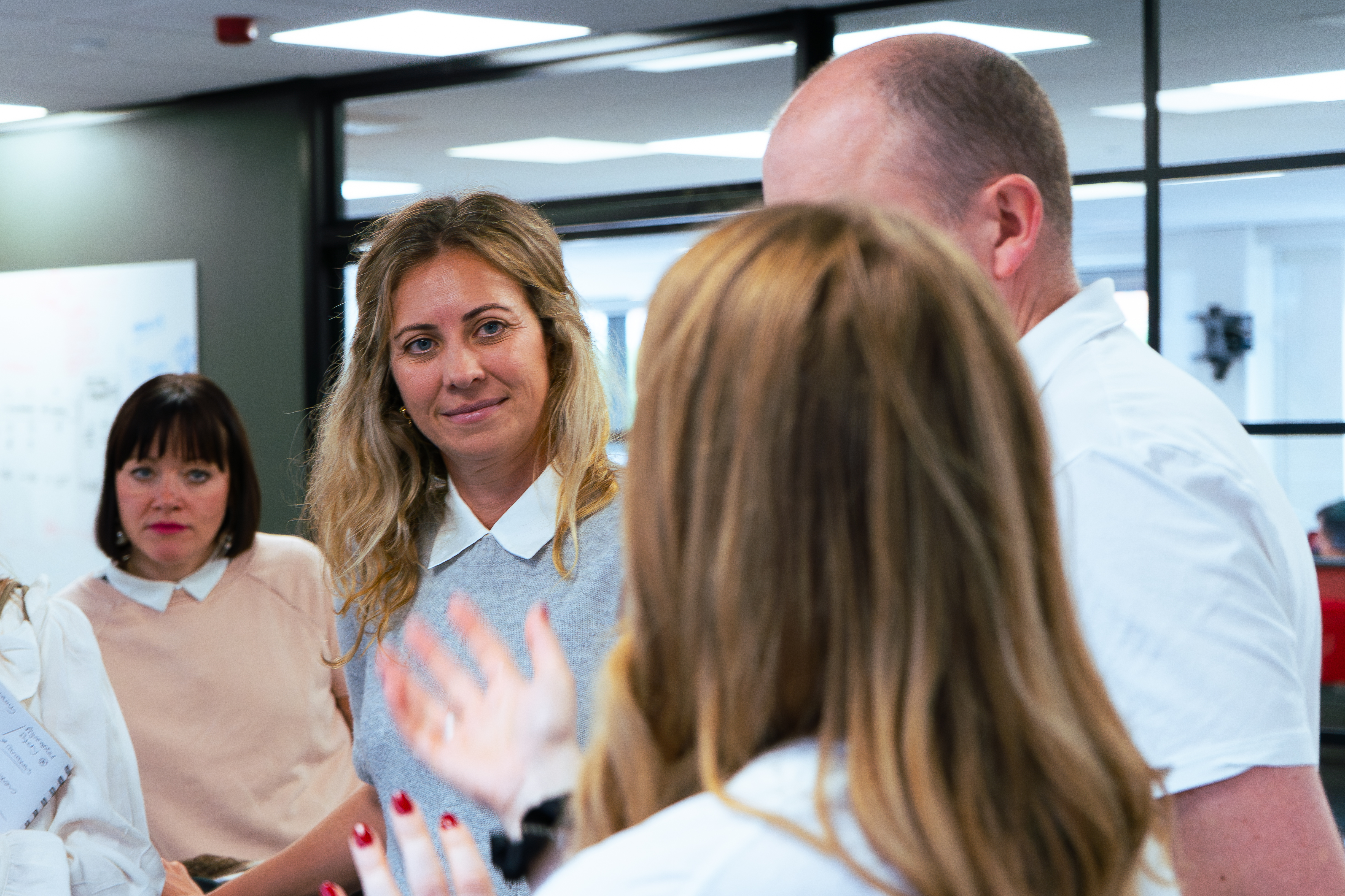 Holly Branson smiling in an office