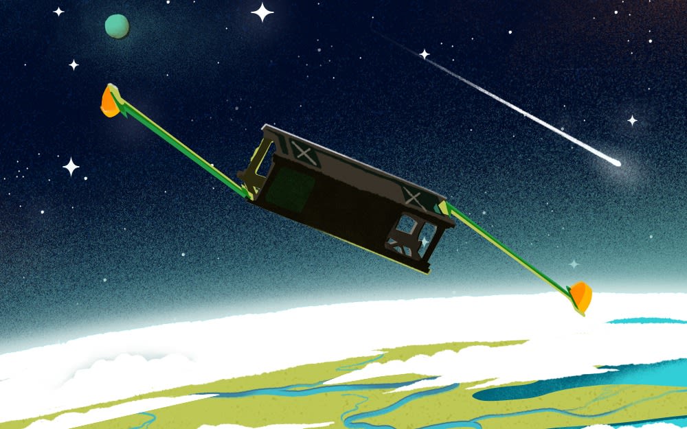 An illustration of a Virgin Orbit payload