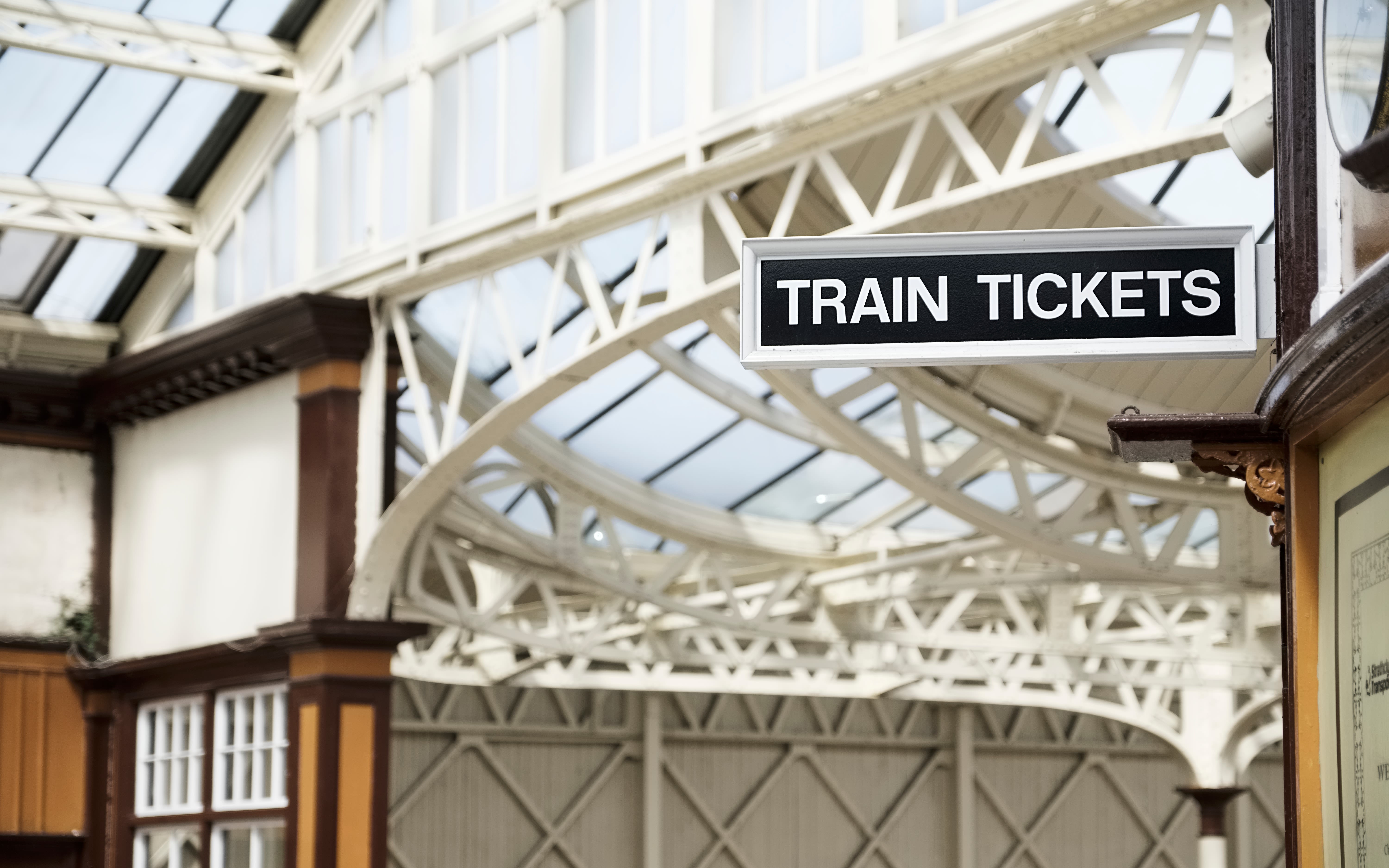 An image of the ticket office in Wemyss Bay station, Scotland 