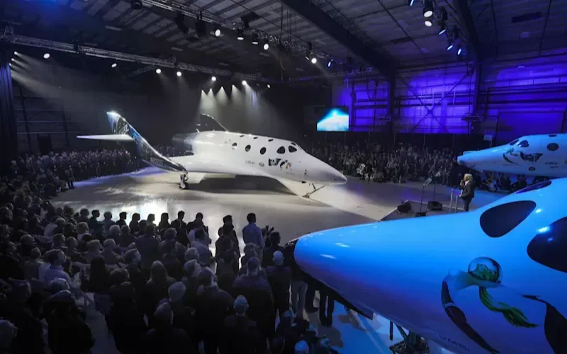 Virgin Galactic's VSS Unity revealed to an audience