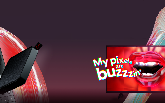Text reads: My pixels are buzzin'