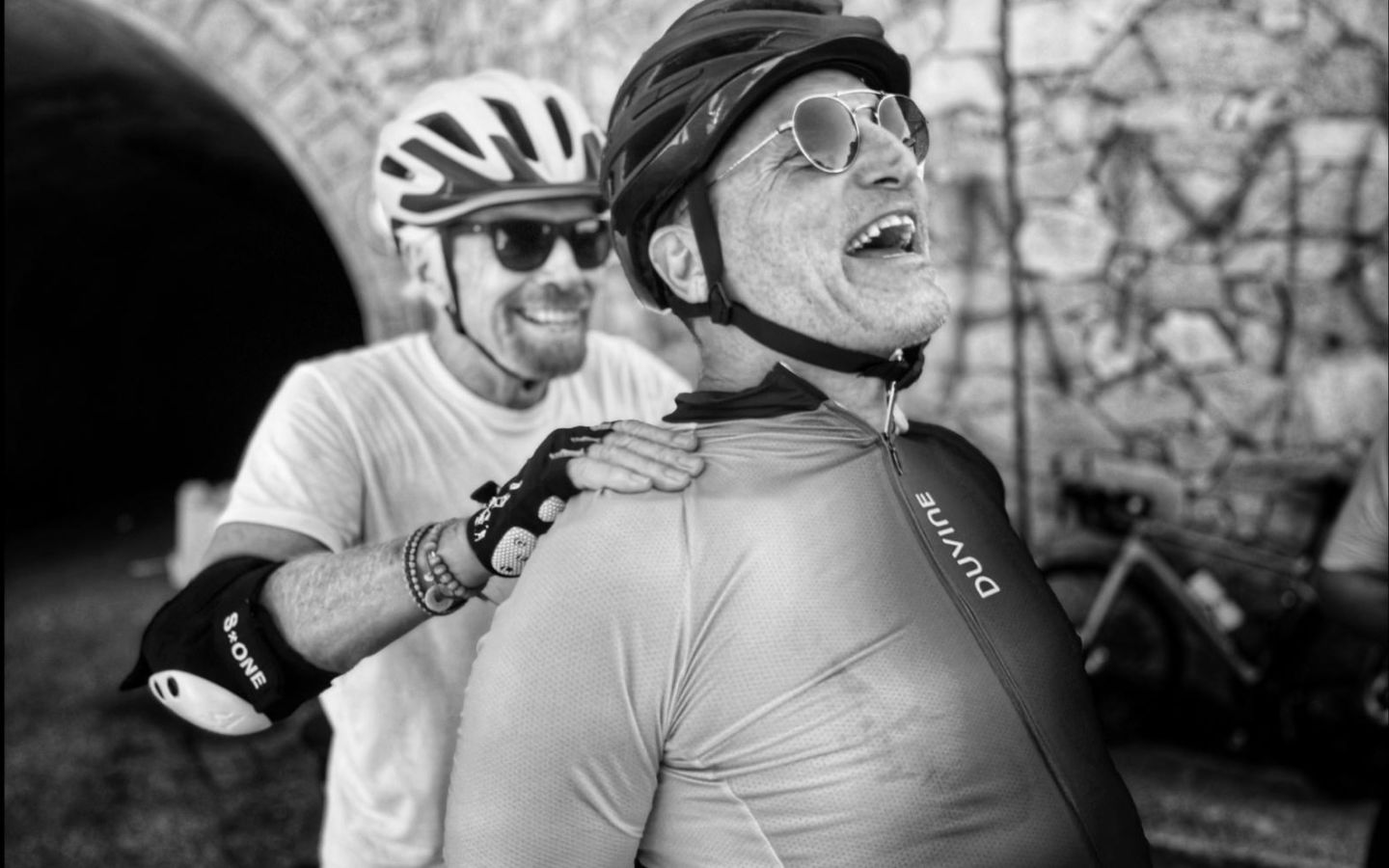 Richard Branson and Woody Harrelson - Blue Zones cycling trip