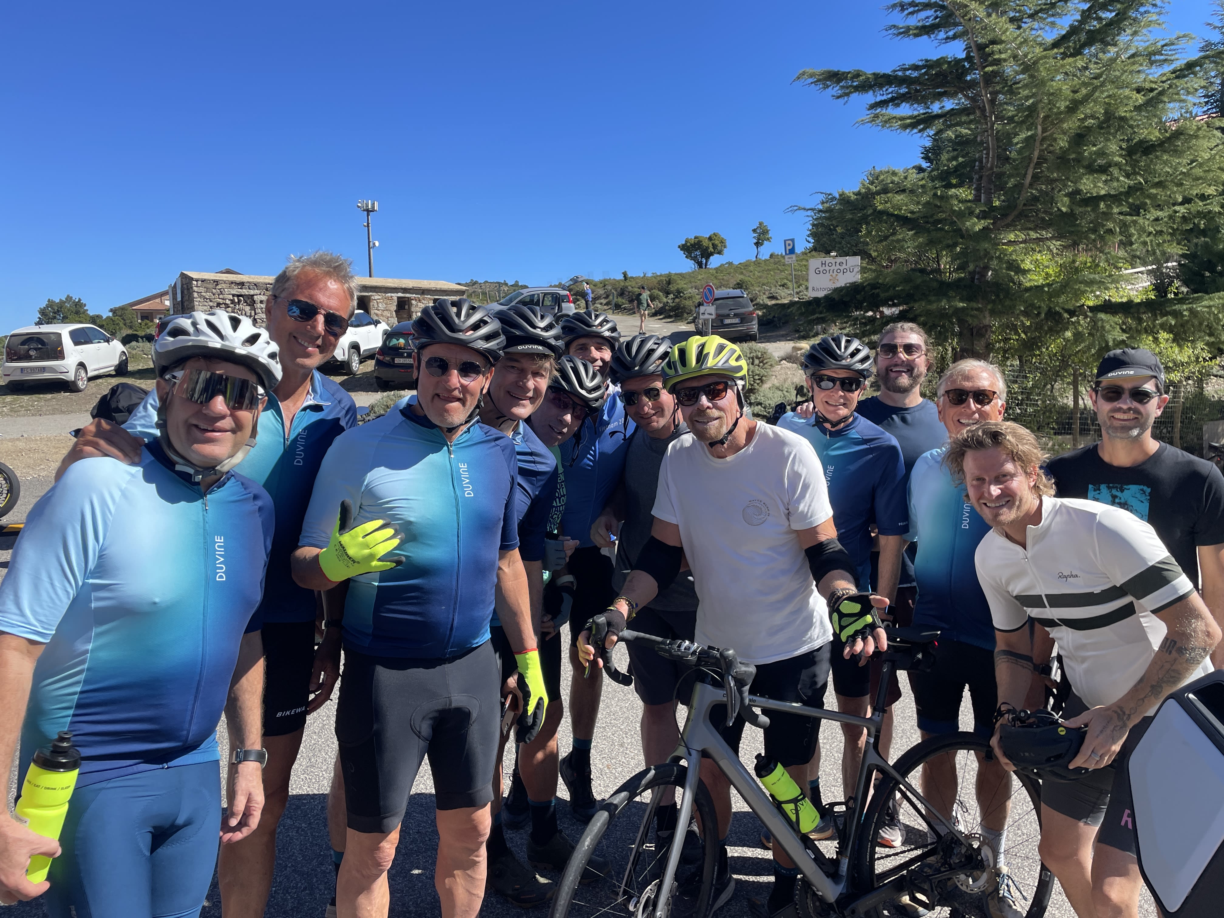 Richard Branson and the Blue Zones cycling trip Sardinia