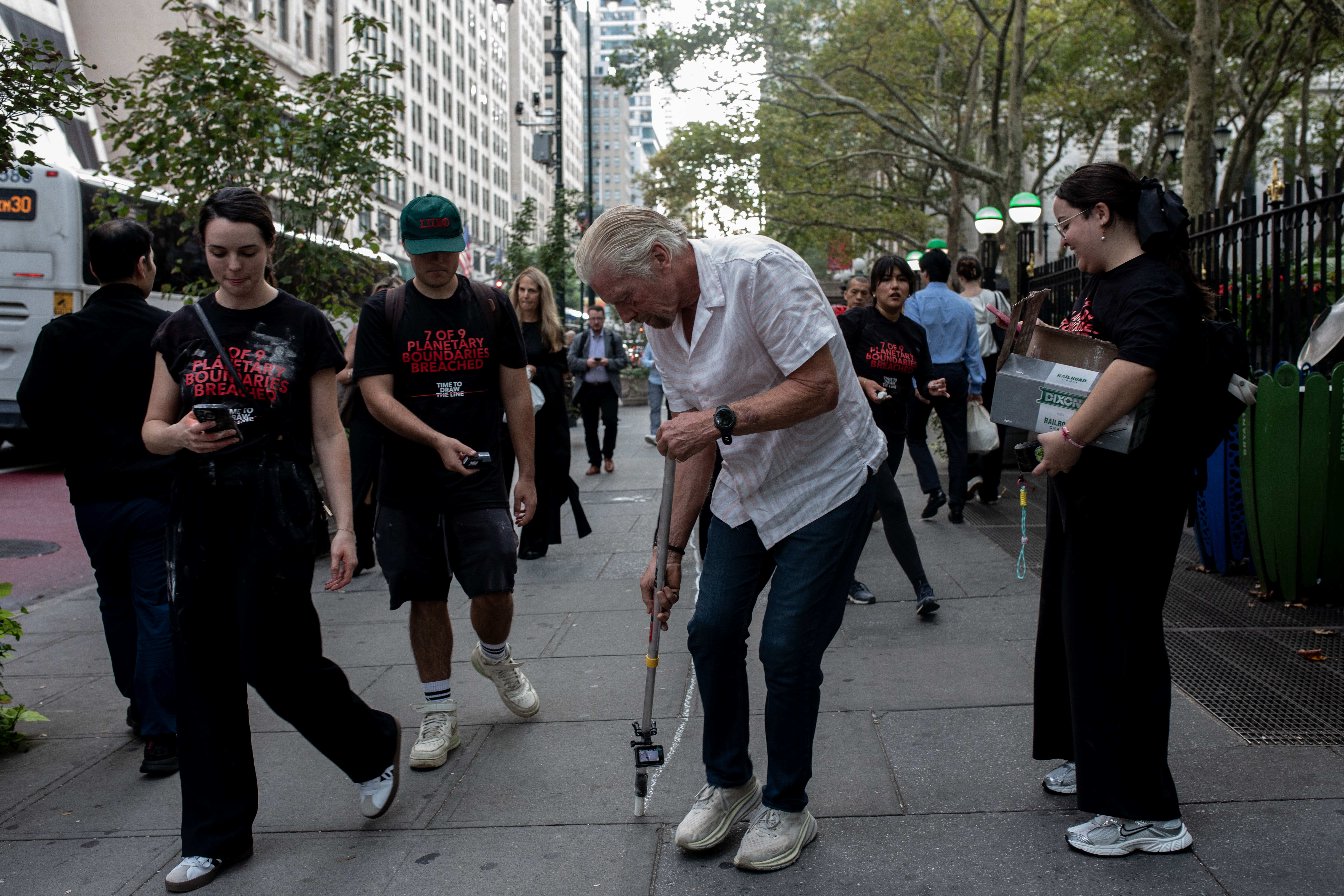 Planetary Guardians line NYC