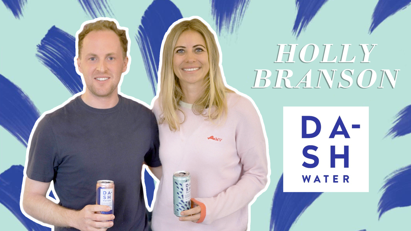 Holly Branson with Alex Wright - co-founder of DASH Water founder