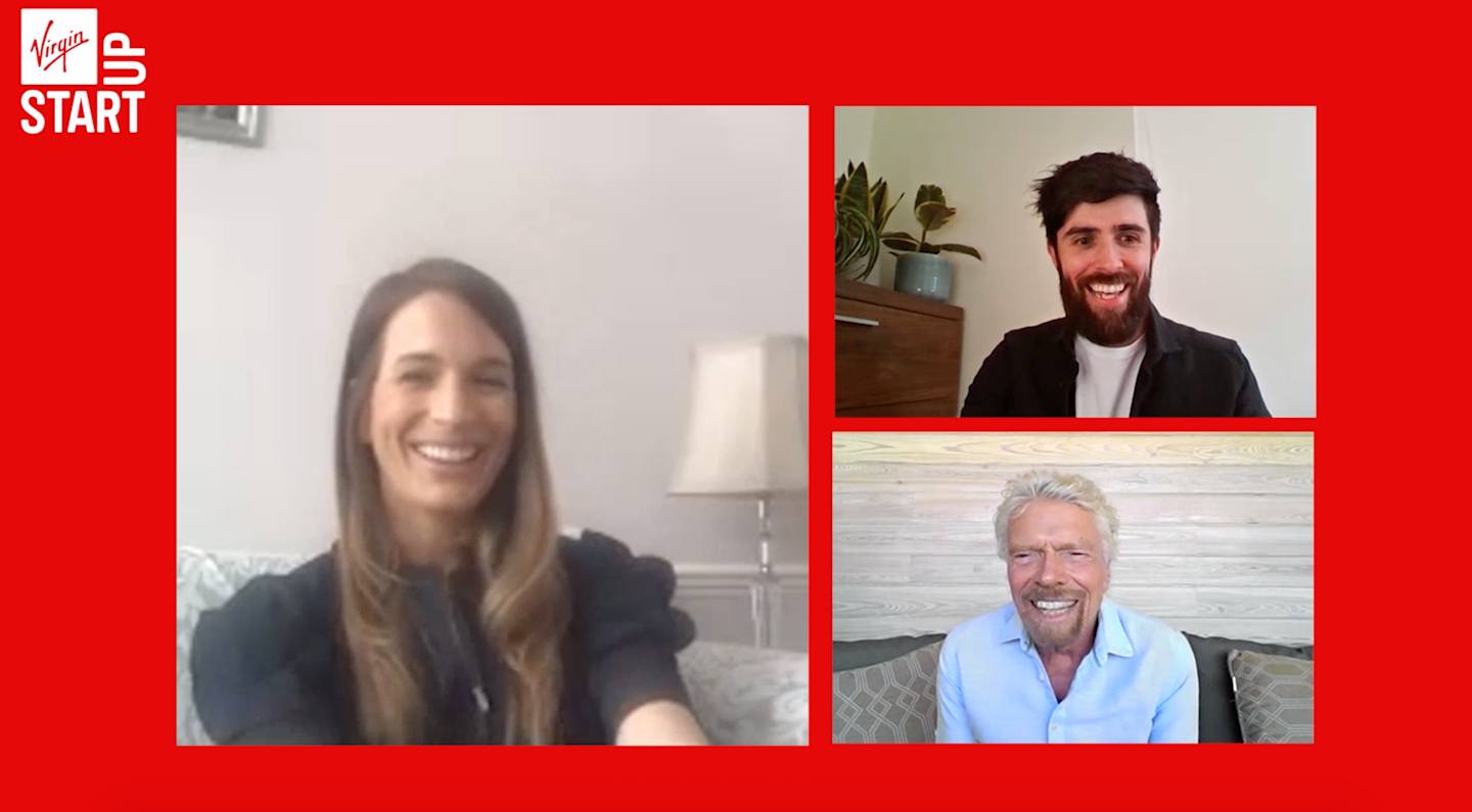 Richard Branson surprising Carley Read