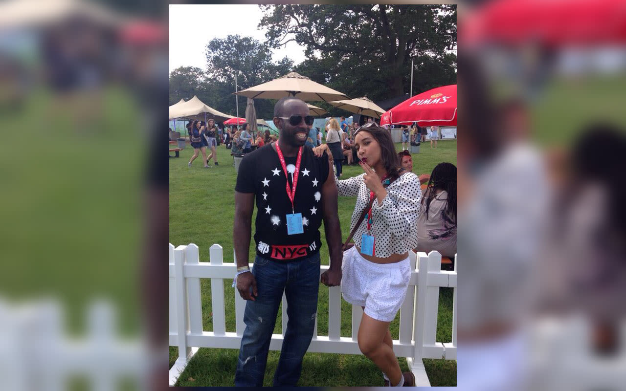 Charmaine Clarke at V Festival with Diddy