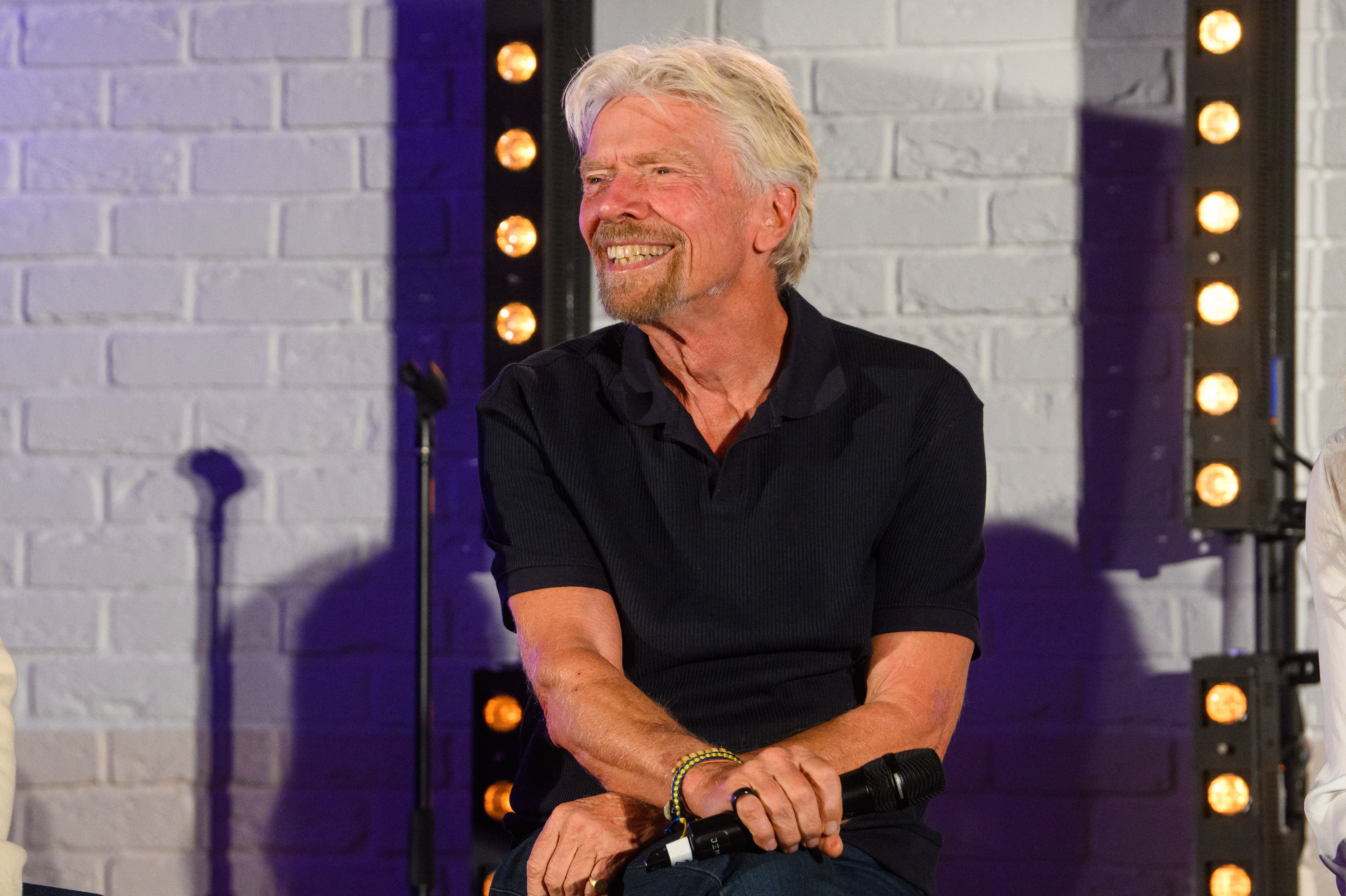 Richard Branson at Virgin Unite's 20 years of Collaboration celebration