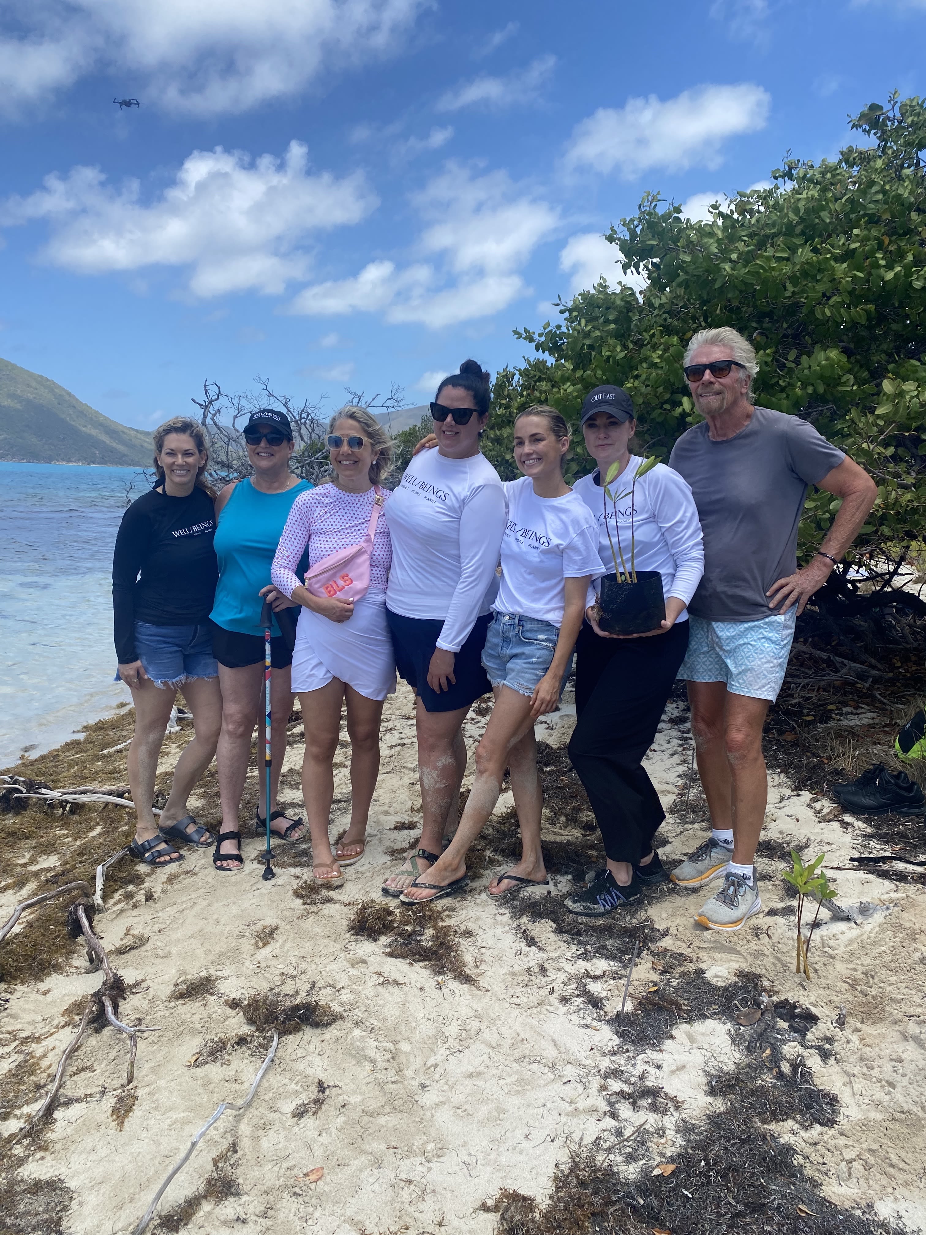 Richard Branson in the BVI 