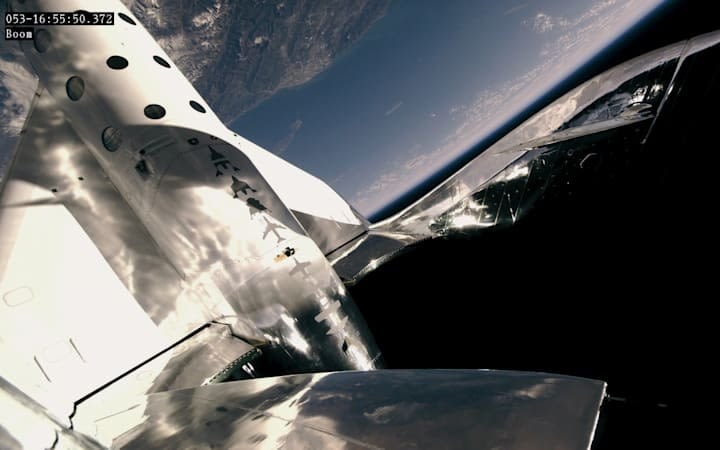 View of Earth from VSS Unity during its second spaceflight