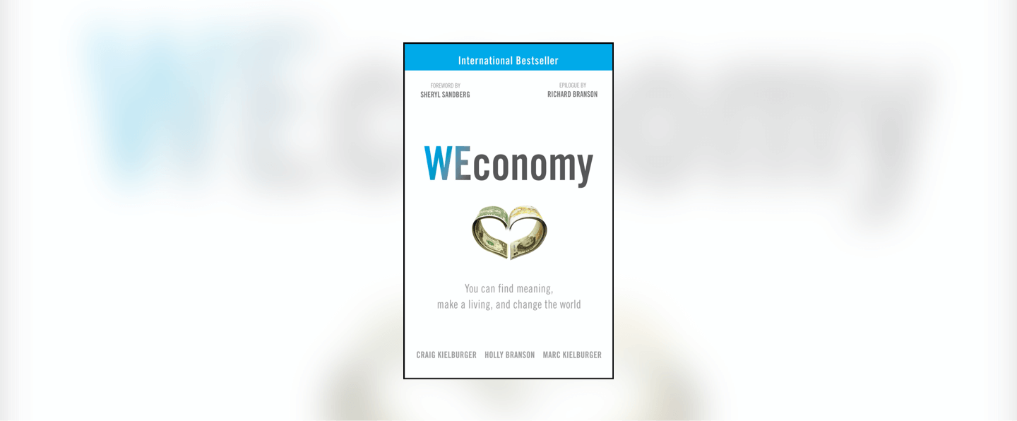 Book cover, Weconomy