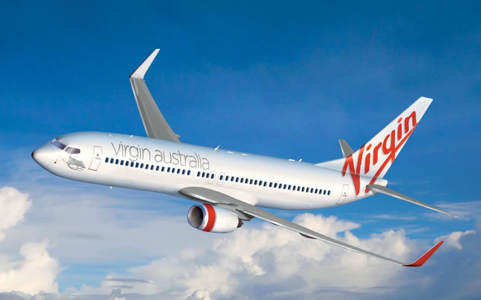 Virgin Australia plane in flight