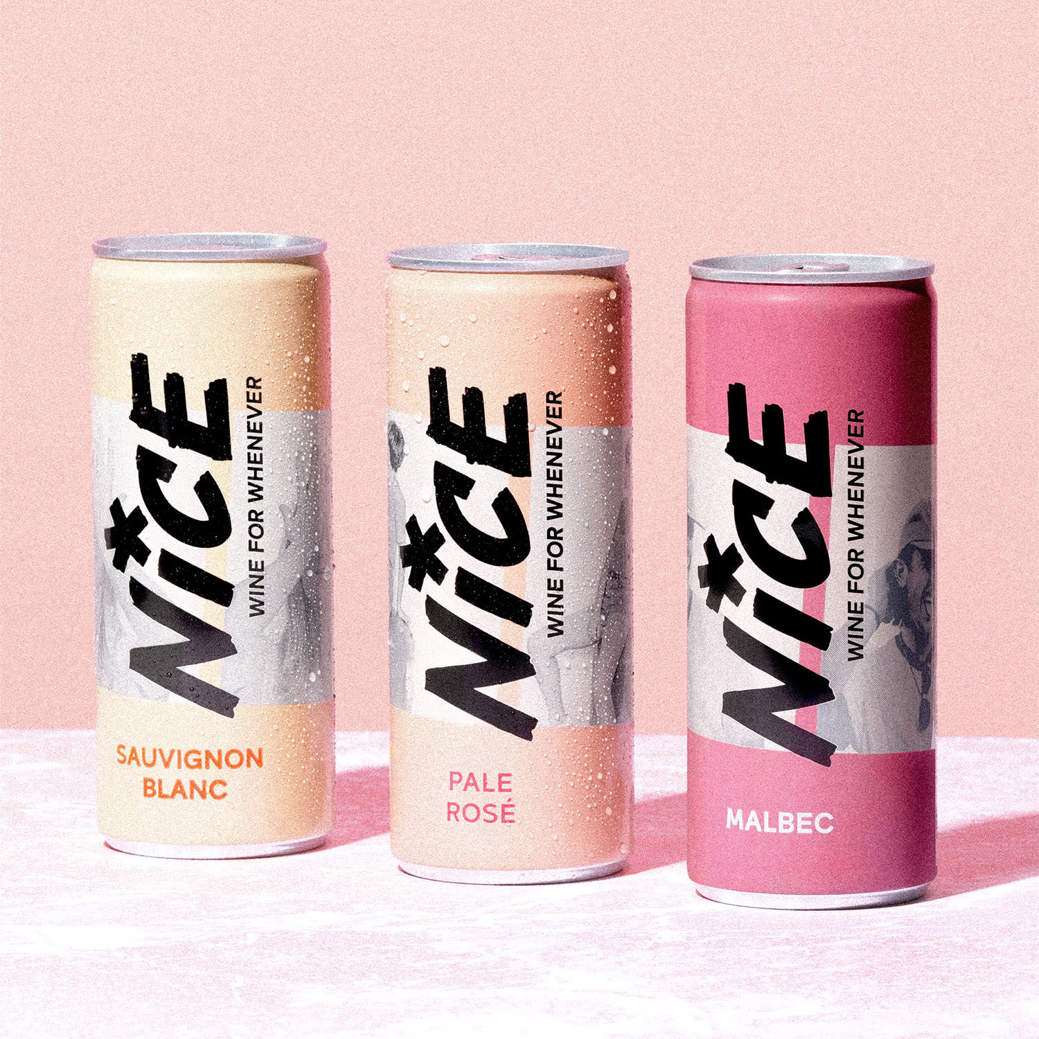 Three cans of wine from Nice Drinks
