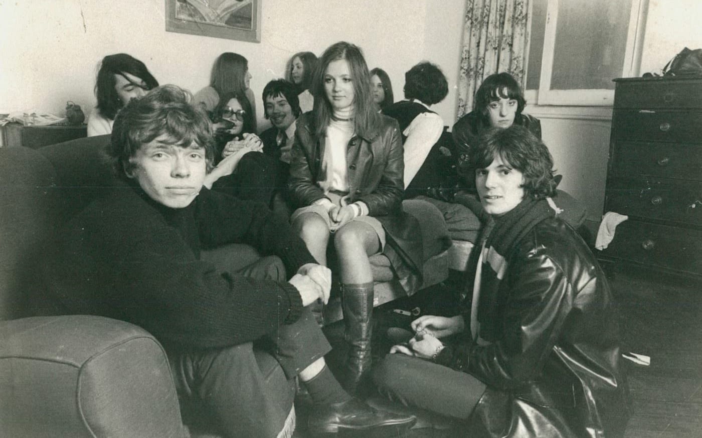 Richard Branson and friends when they were students