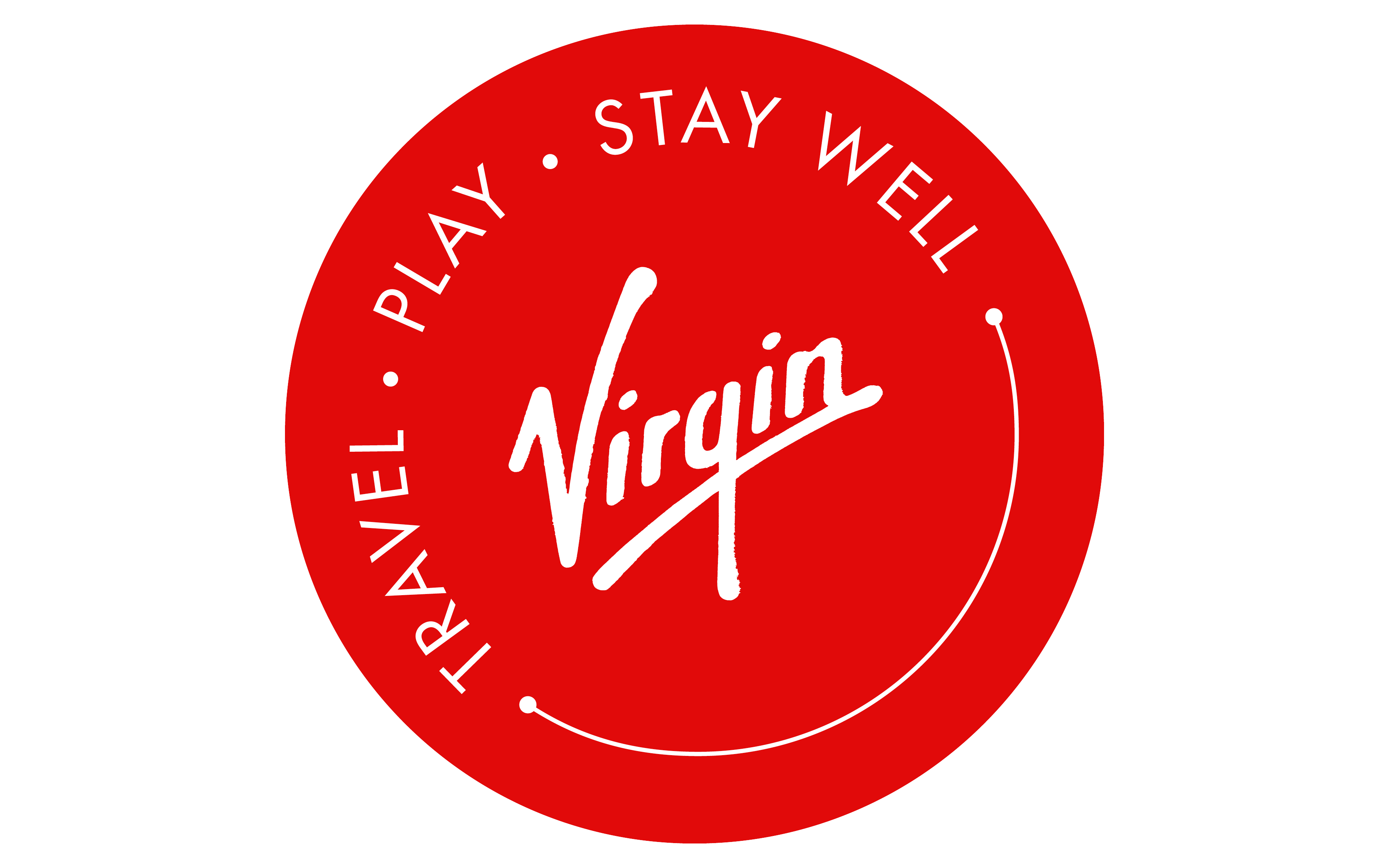 Virgin's 'travel play stay well' logo