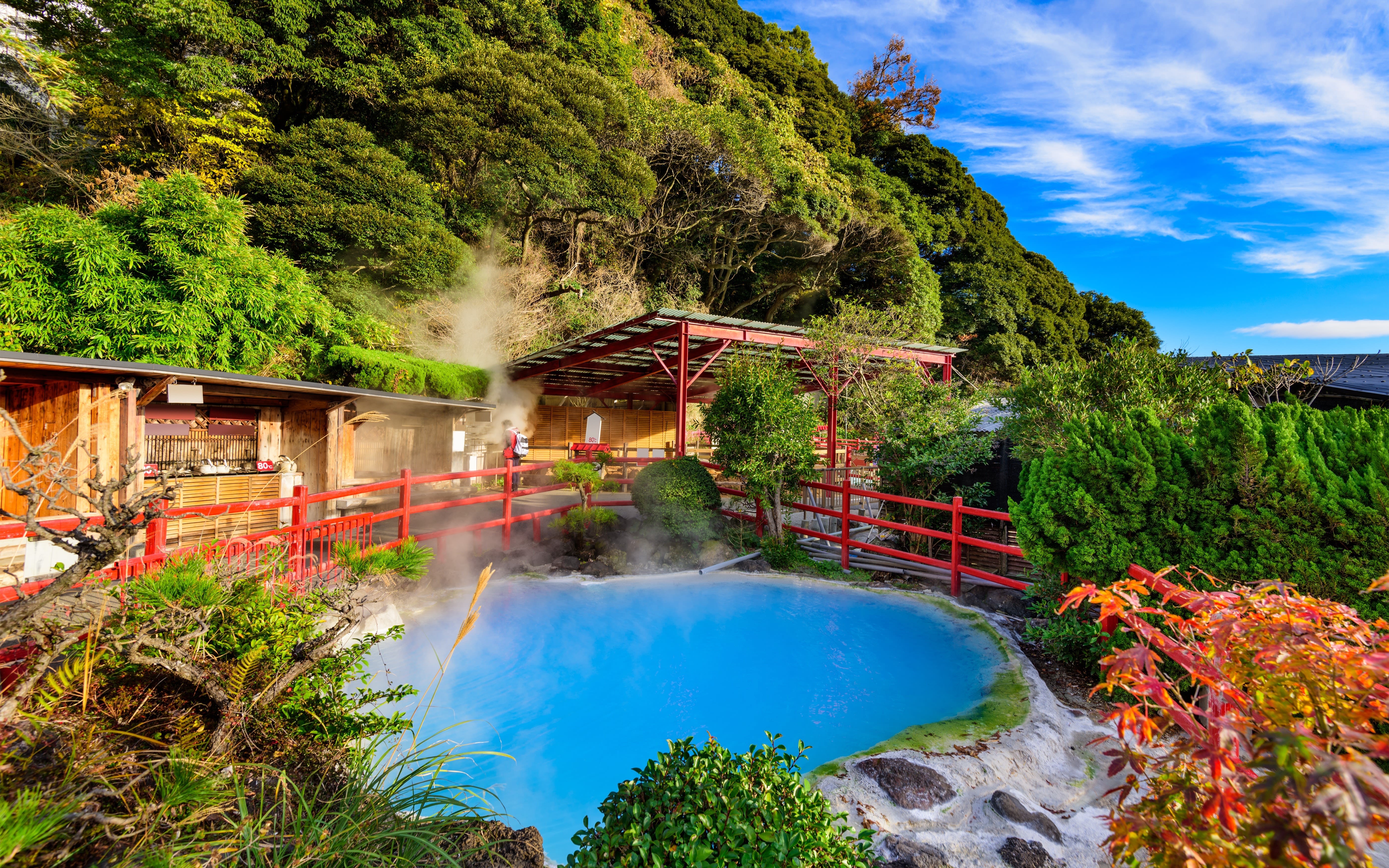 An image of a hot spring in Beppu, Japan