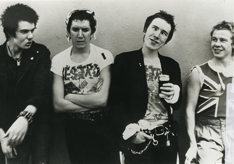 The Sex Pistols stood together