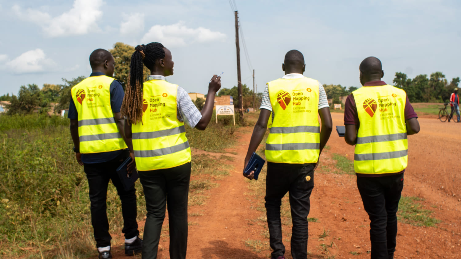 HOT volunteers working on the project to map contraceptive access sites for women in Uganda under the Ministry of Health and Amara Hub NGO project
