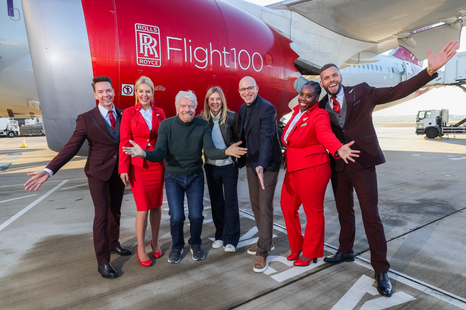 Virgin Atlantic Flight 100 at Heathrow 2023