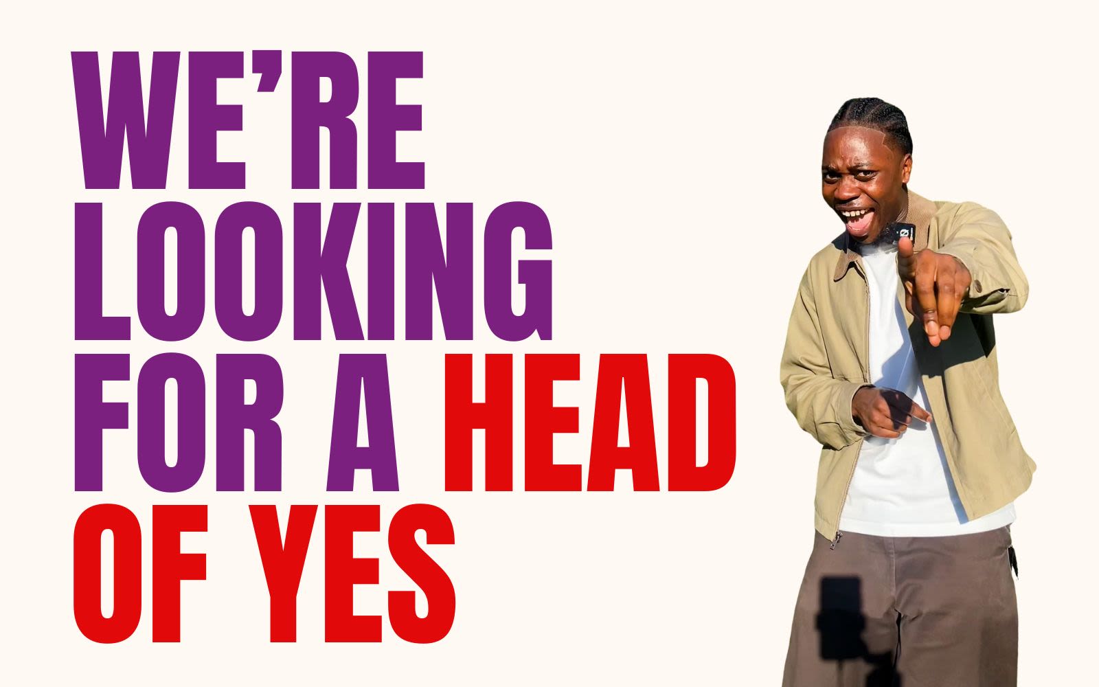 Head of Yes - hero image