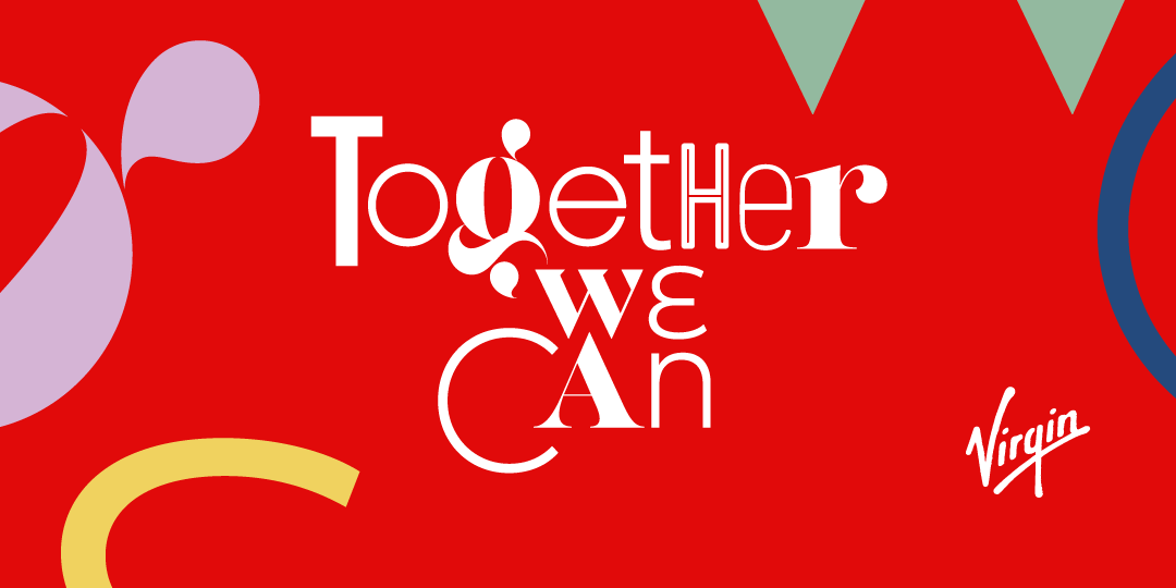 Poster for Virgin's internal Together We Can event