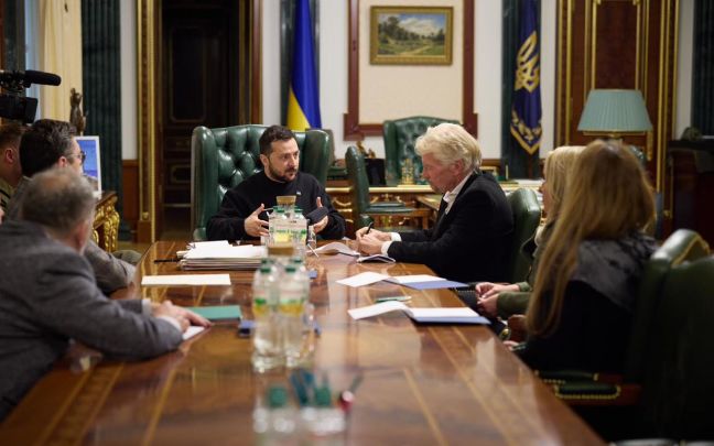 Richard Branson meeting with President Zelensky in Ukraine