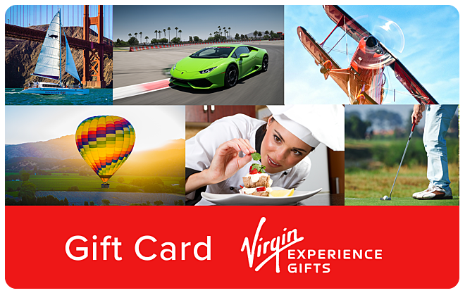 A Virgin Experience Gifts gift card