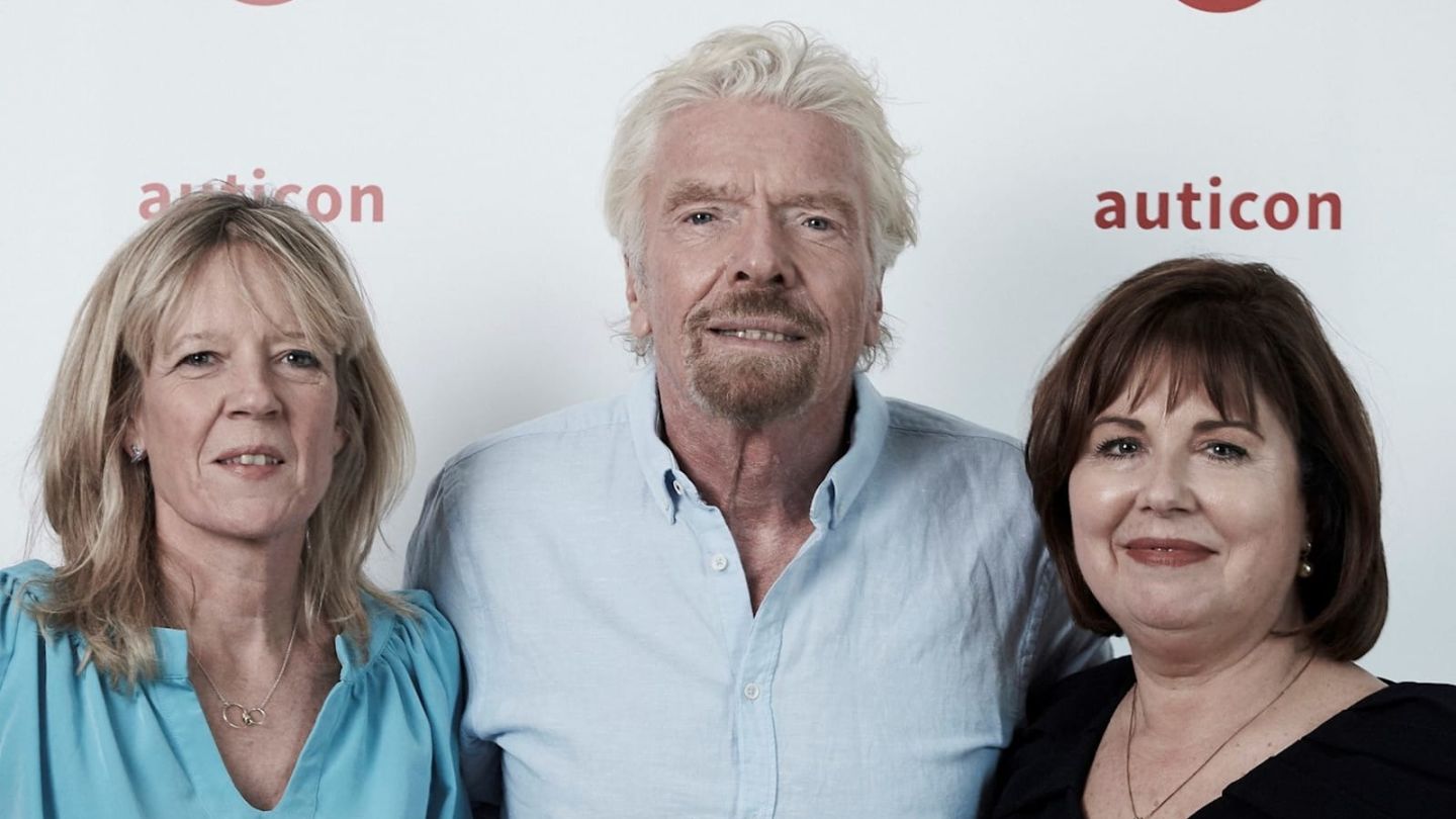 Lisa Thomas, Richard Branson and Amanda Turnill, auticon's managing director in Australia