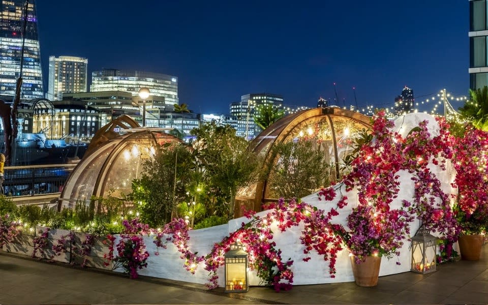 An image showing the Igloos at the Coppa Club 