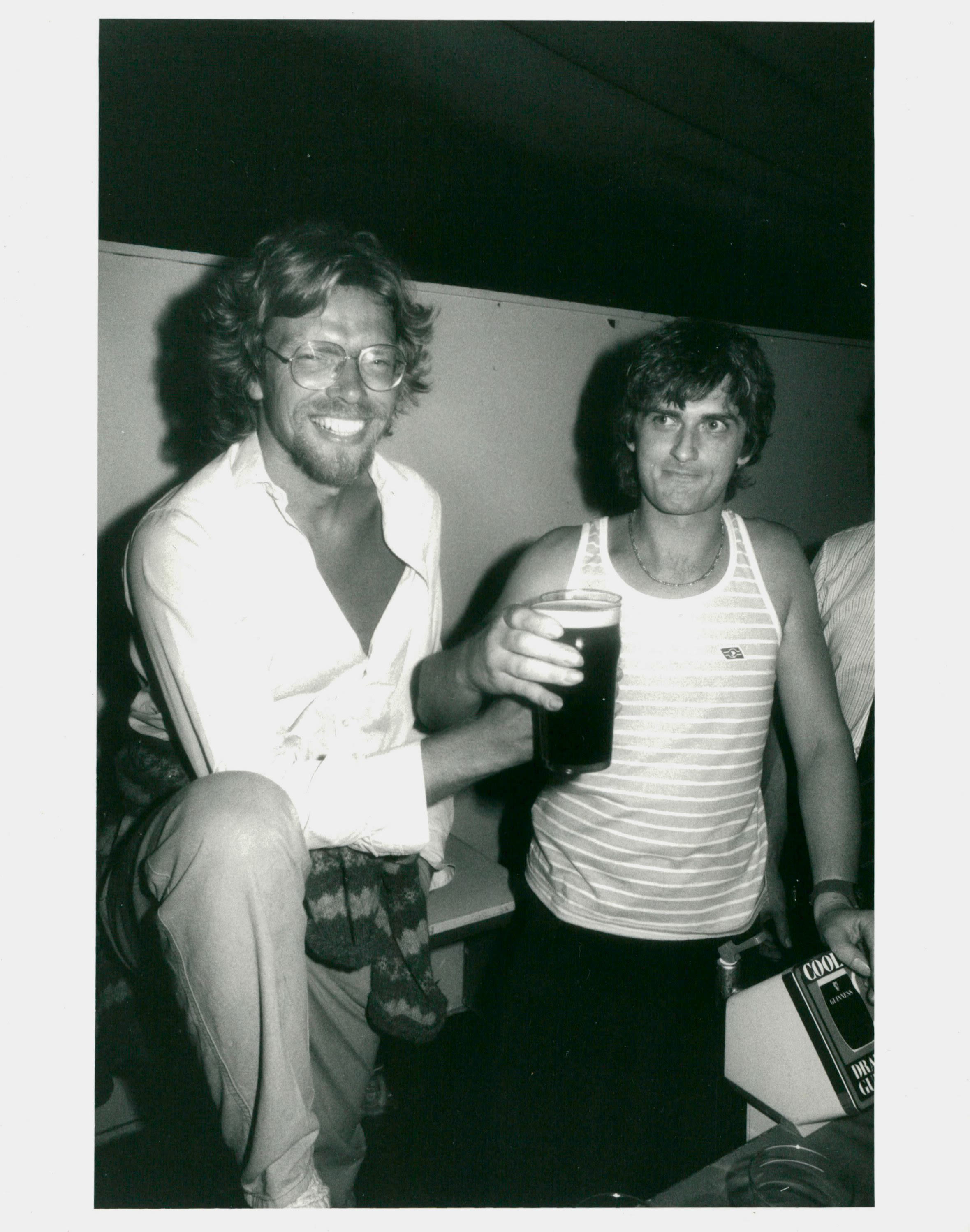 Richard Branson and Mike Oldfield