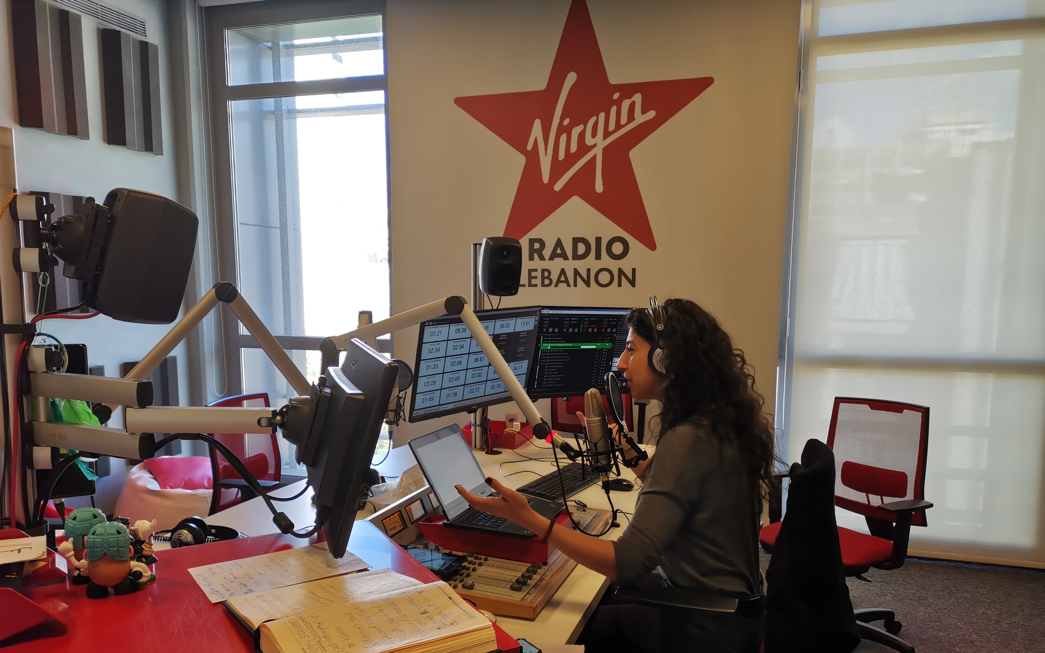 A studio at Virgin Radio Lebanon