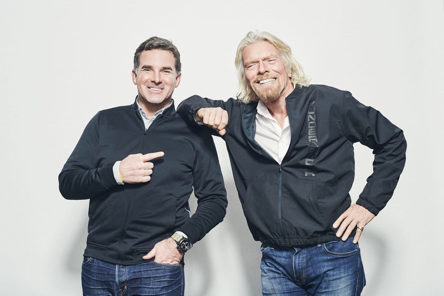 Richard Branson and Kevin Plank