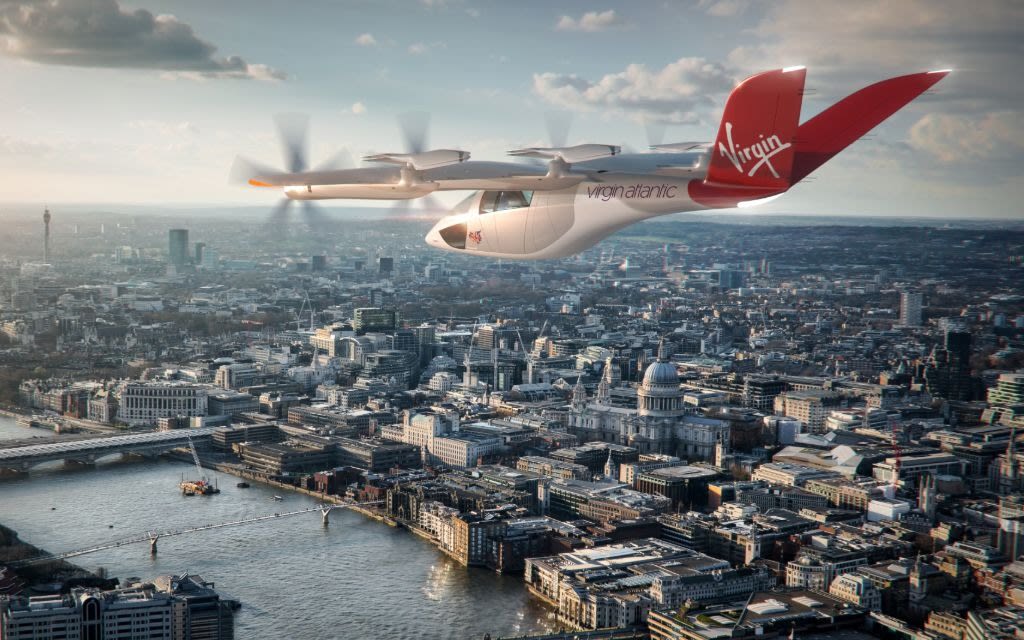 A render of a Virgin Atlantic branded VA-X4 aircraft