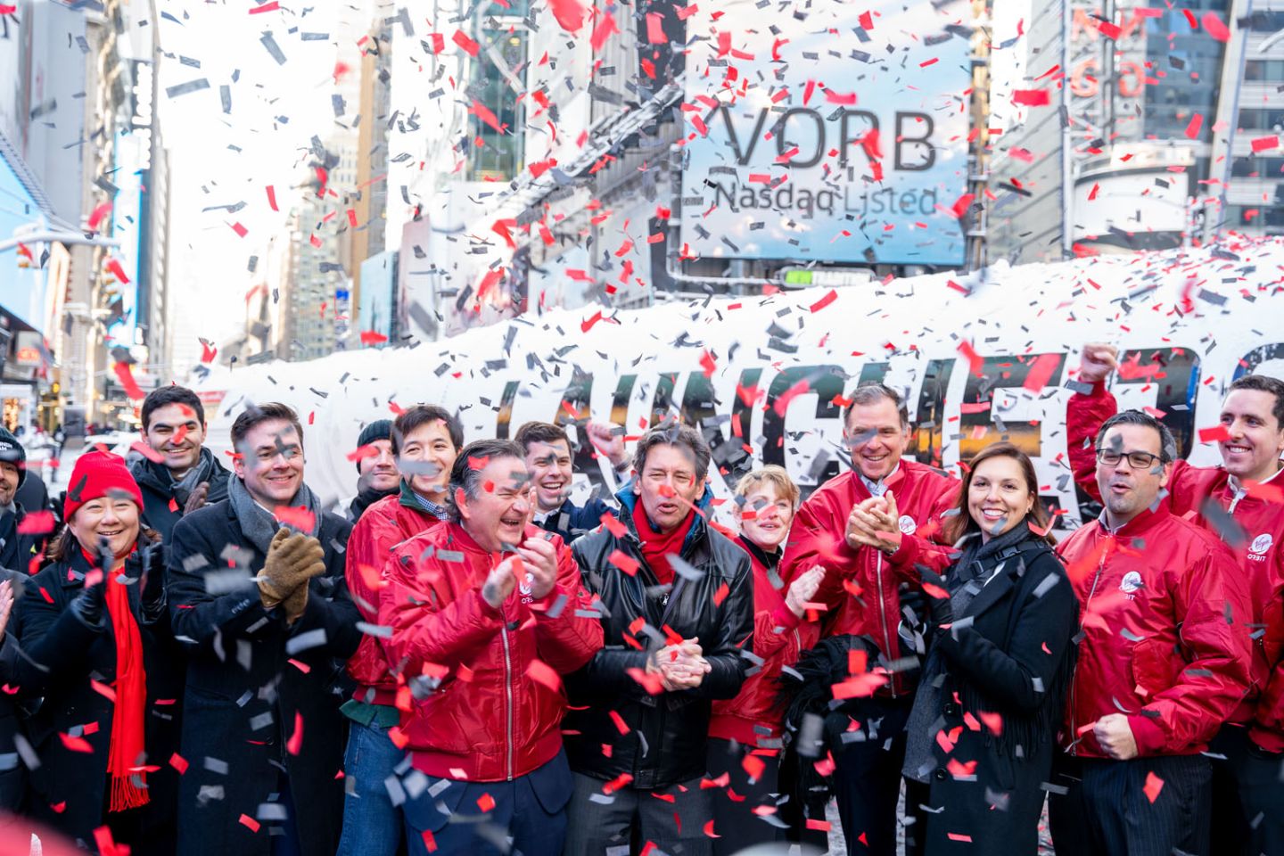 Virgin Orbit team celebrates going public at Nasdaq