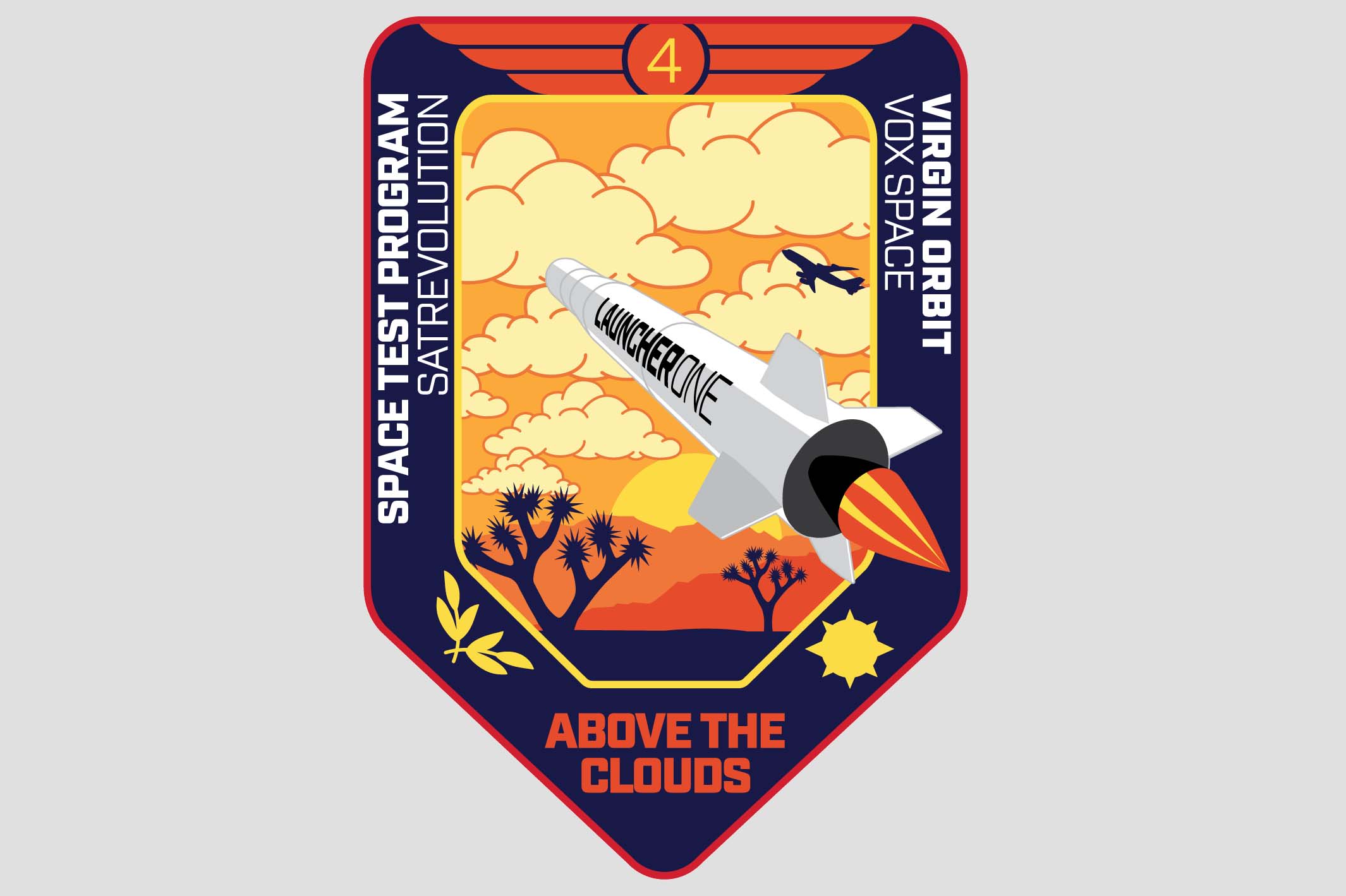 Virgin Orbit Above the Clouds mission patch
