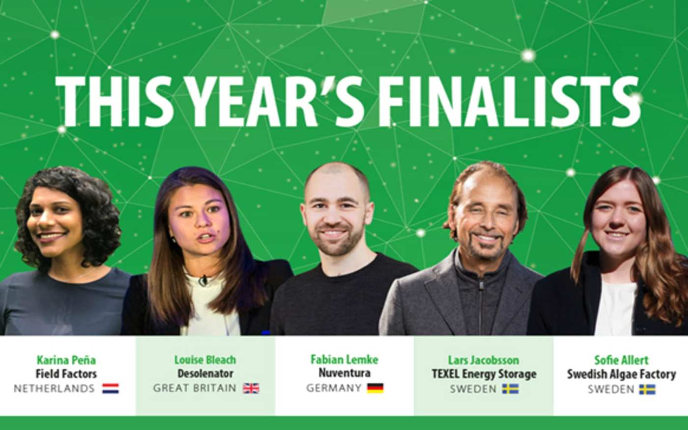 The Virgin Unite Green Challenge finalists
