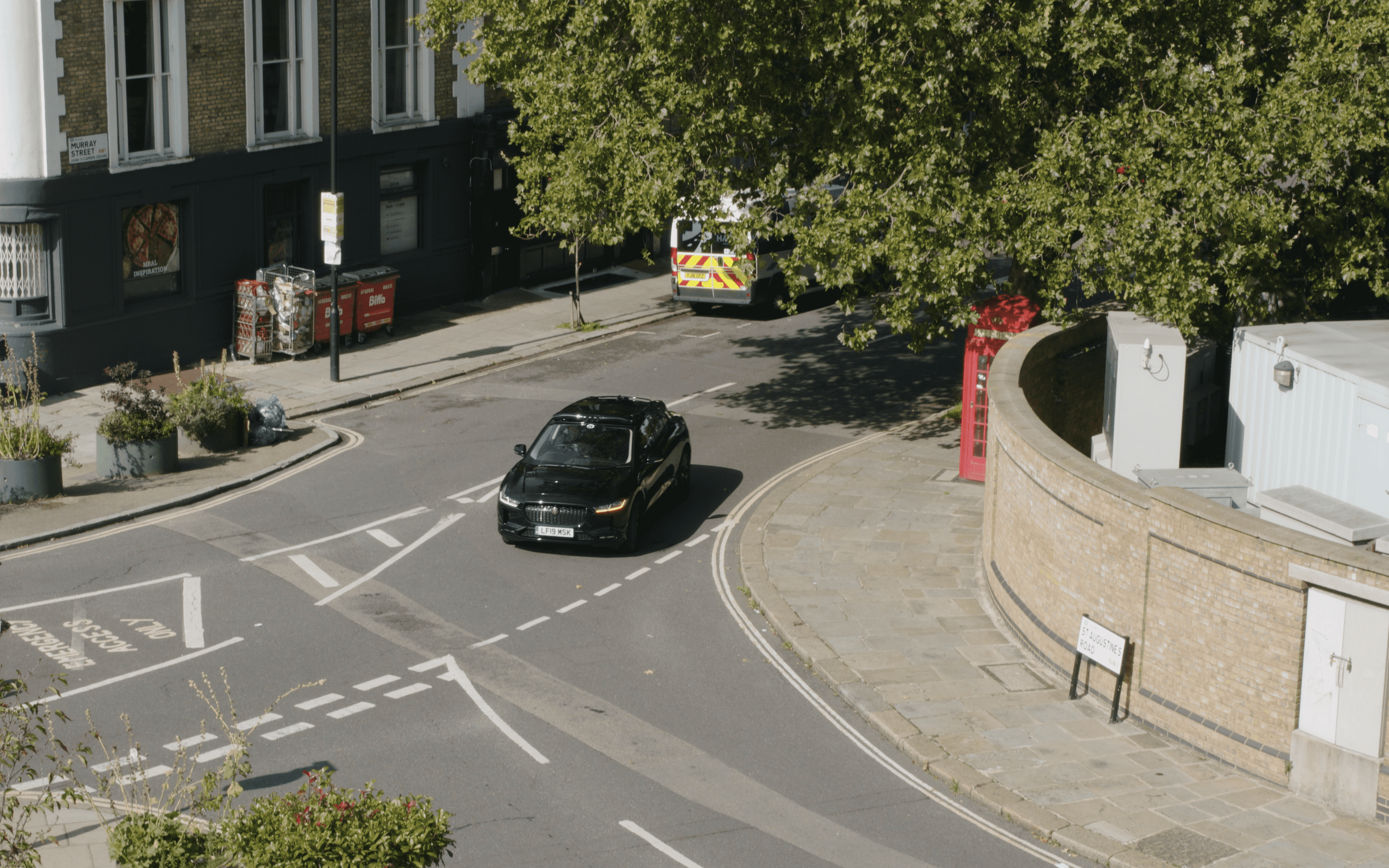 Wayve self-driving car on the roads in London