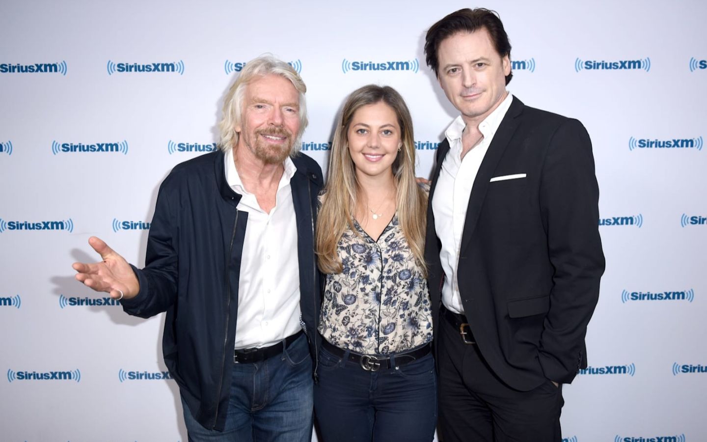 Richard Branson at SiriusXM with Milana Rabkin and John Fugelsang
