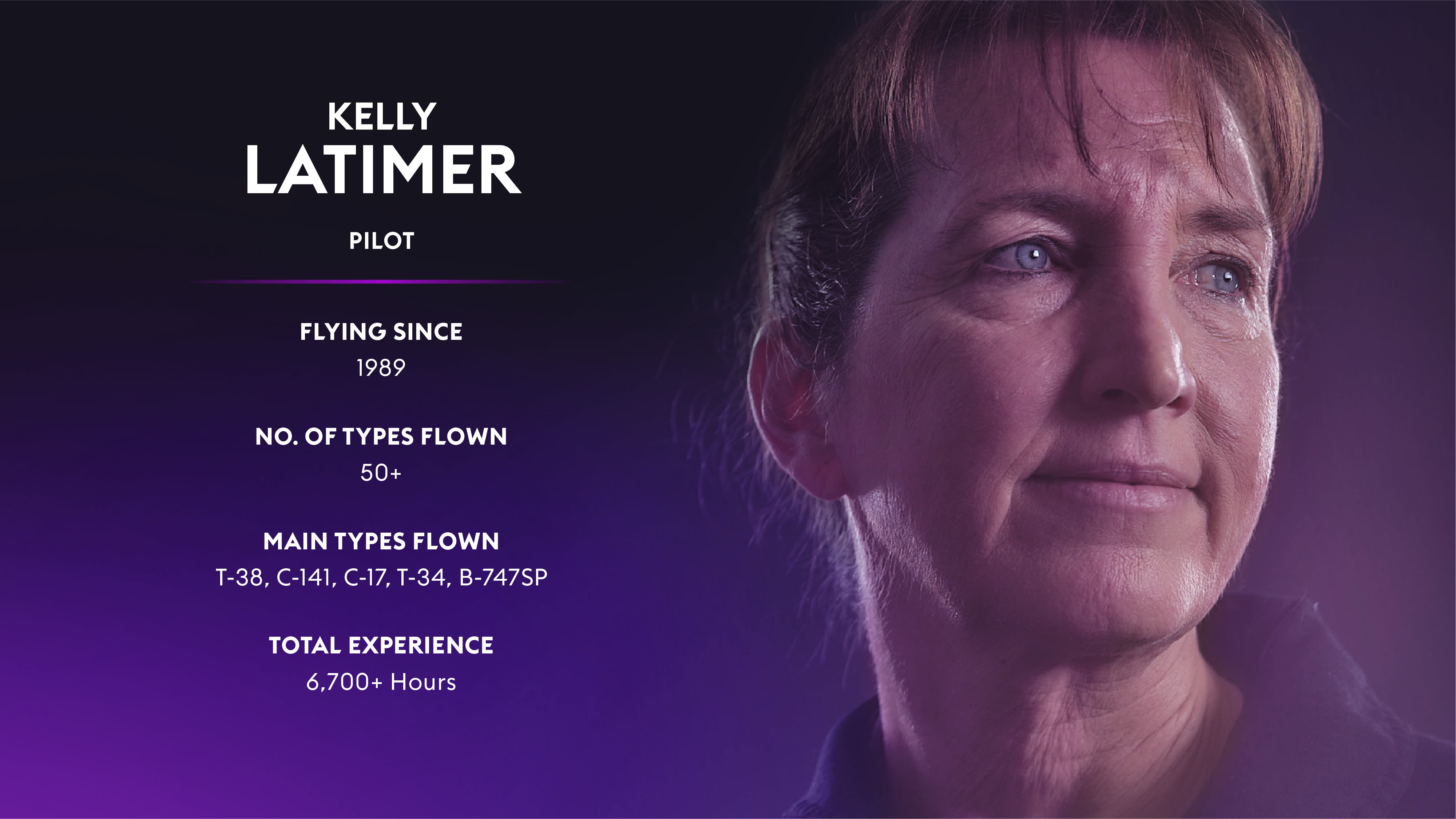 Virgin Galactic's Galactic 01 crew member - VMS Eve pilot Kelly Latimer