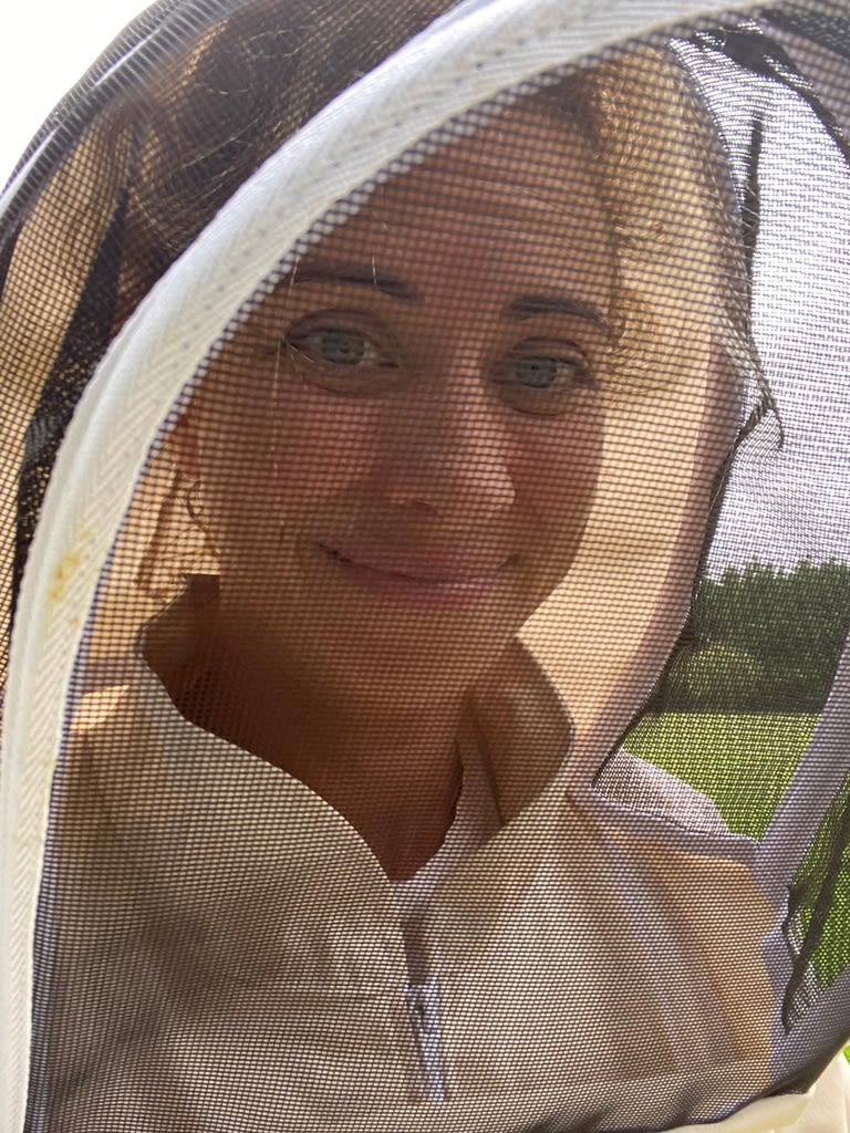 Holly Branson beekeeping