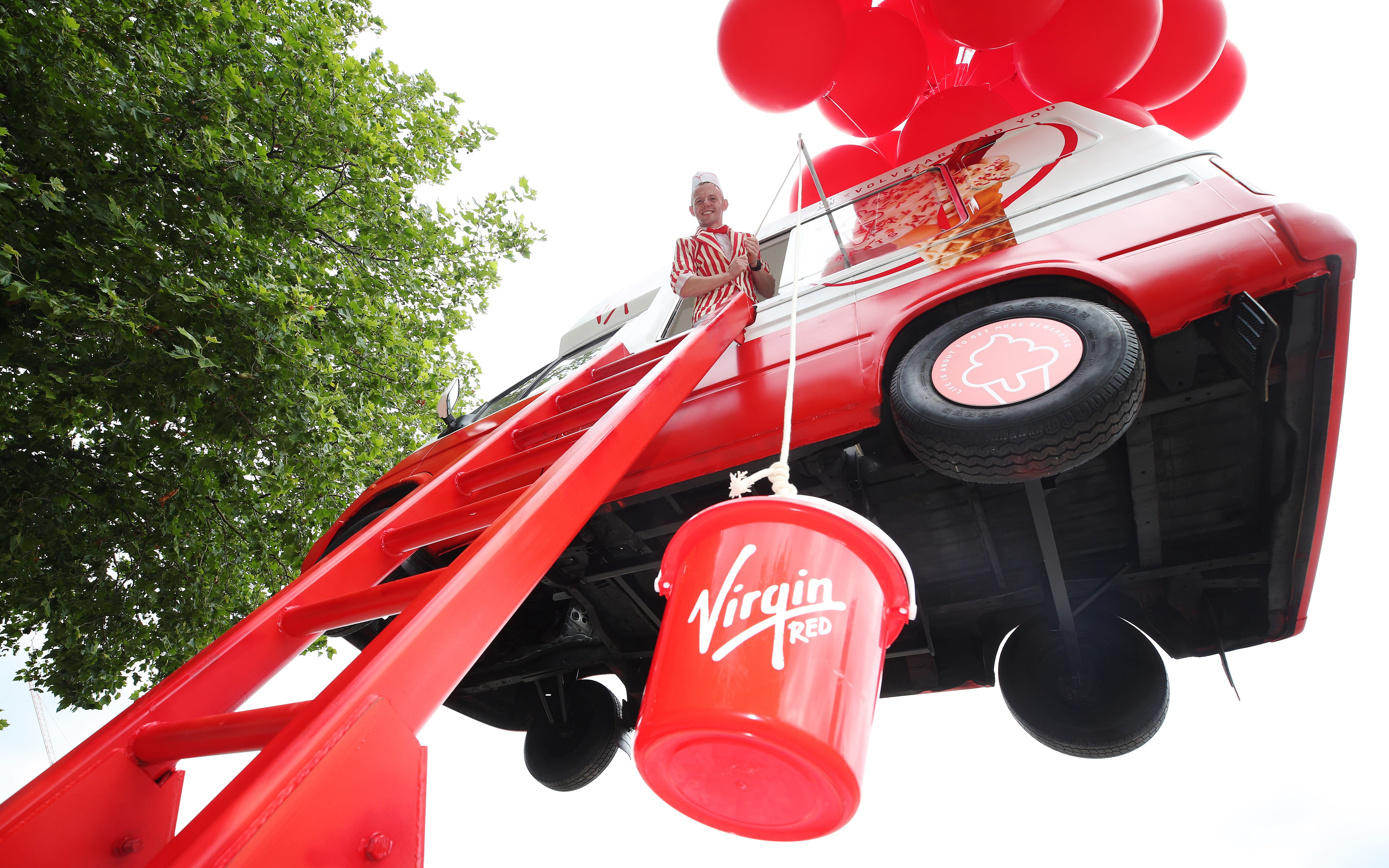 Virgin Red ice cream van