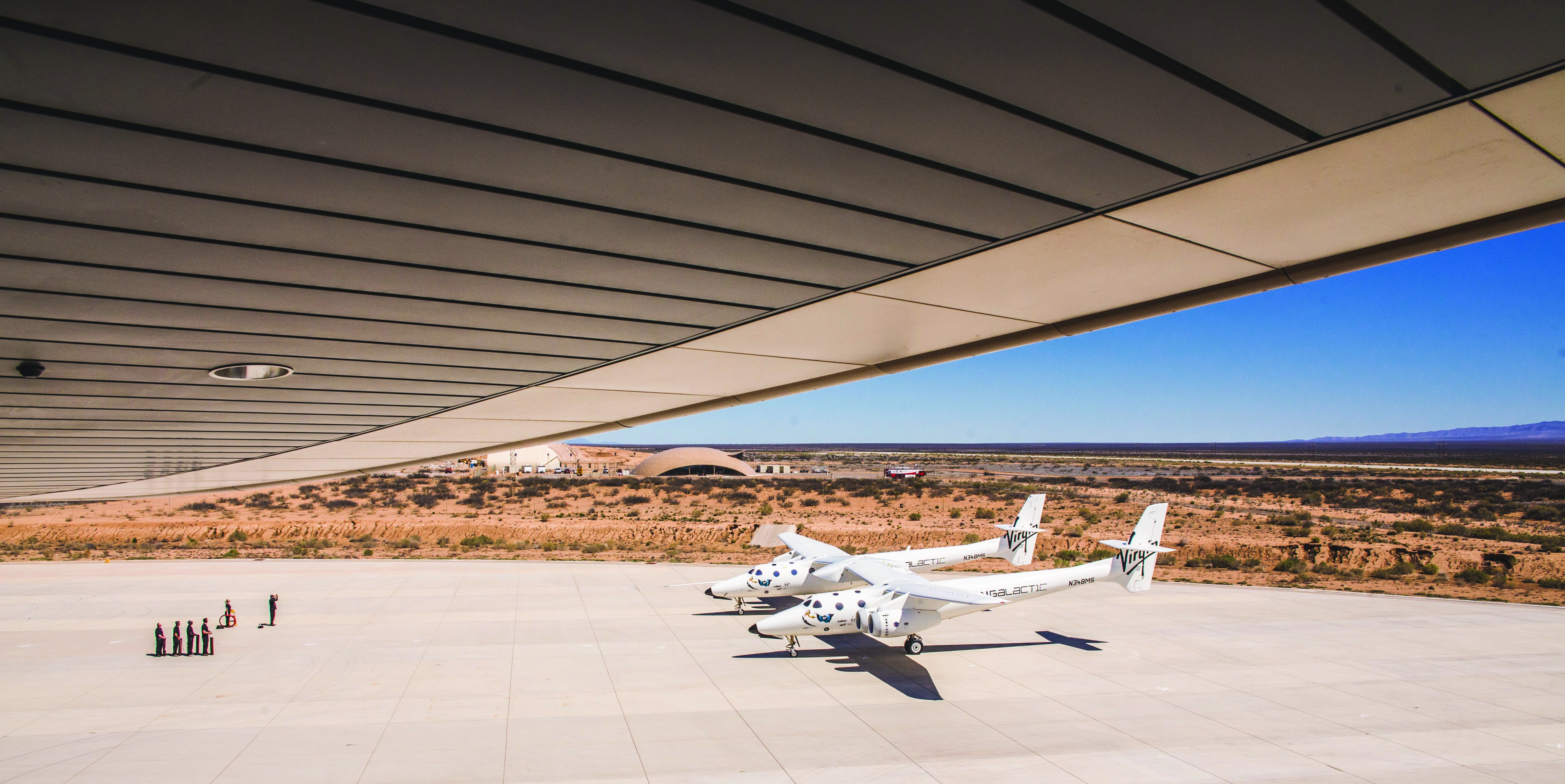 First Glimpse Inside Spaceport America | Virgin